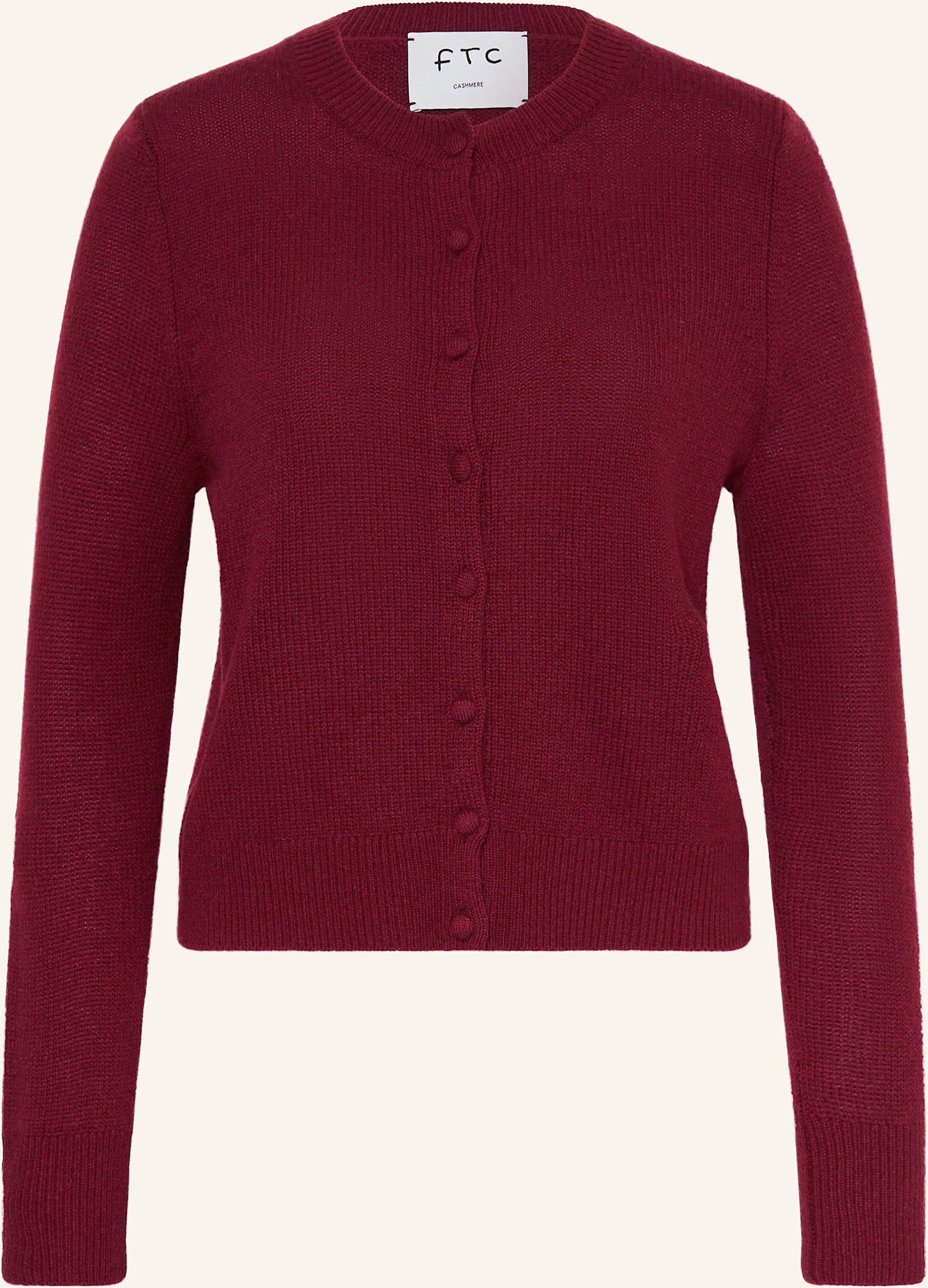Ftc Cashmere Strickjacke Aus Cashmere rot