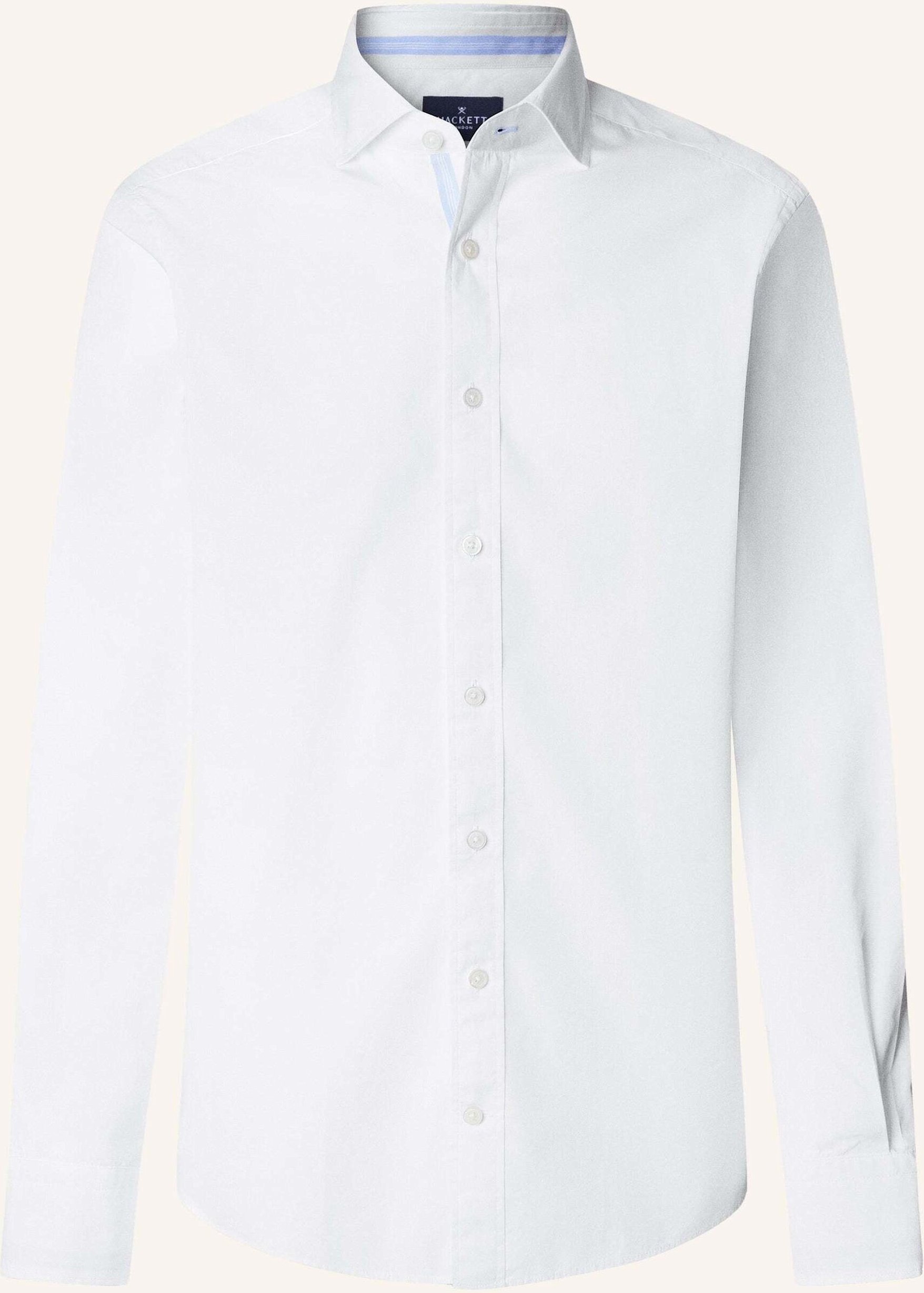 Hackett London Freizeithemd Texture Eng Stripe weiss