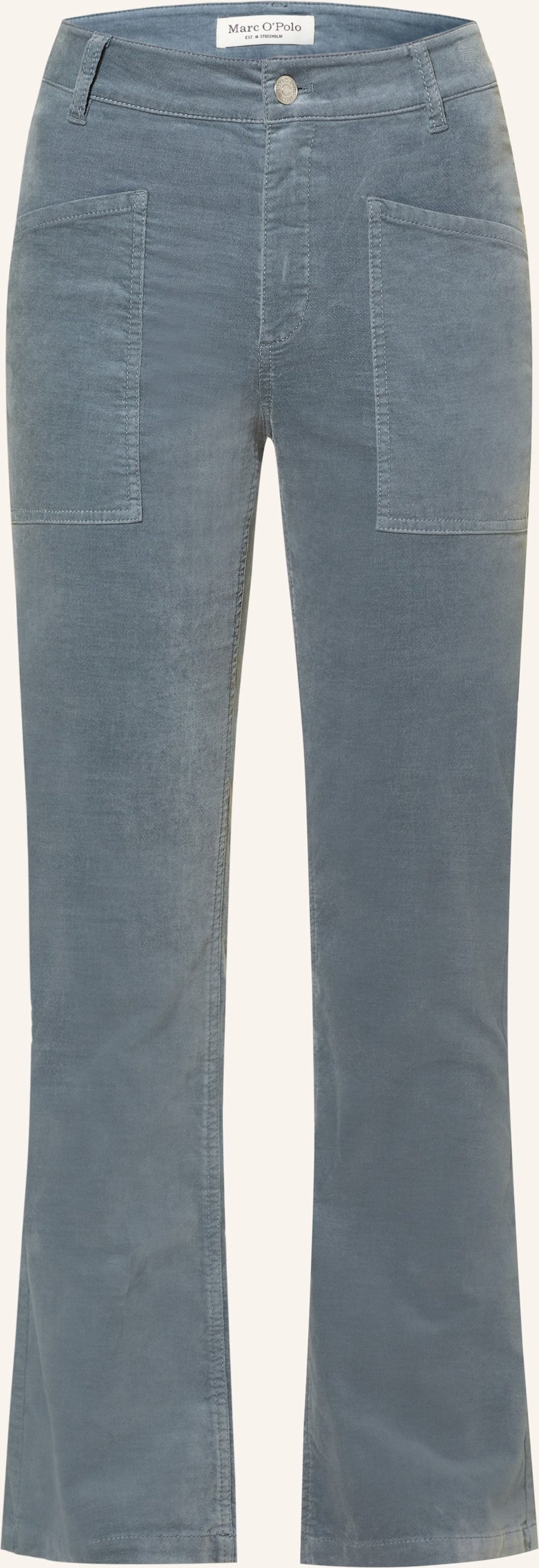 Marc O'polo Bootcut-Hose Kiruna Aus Samt blau