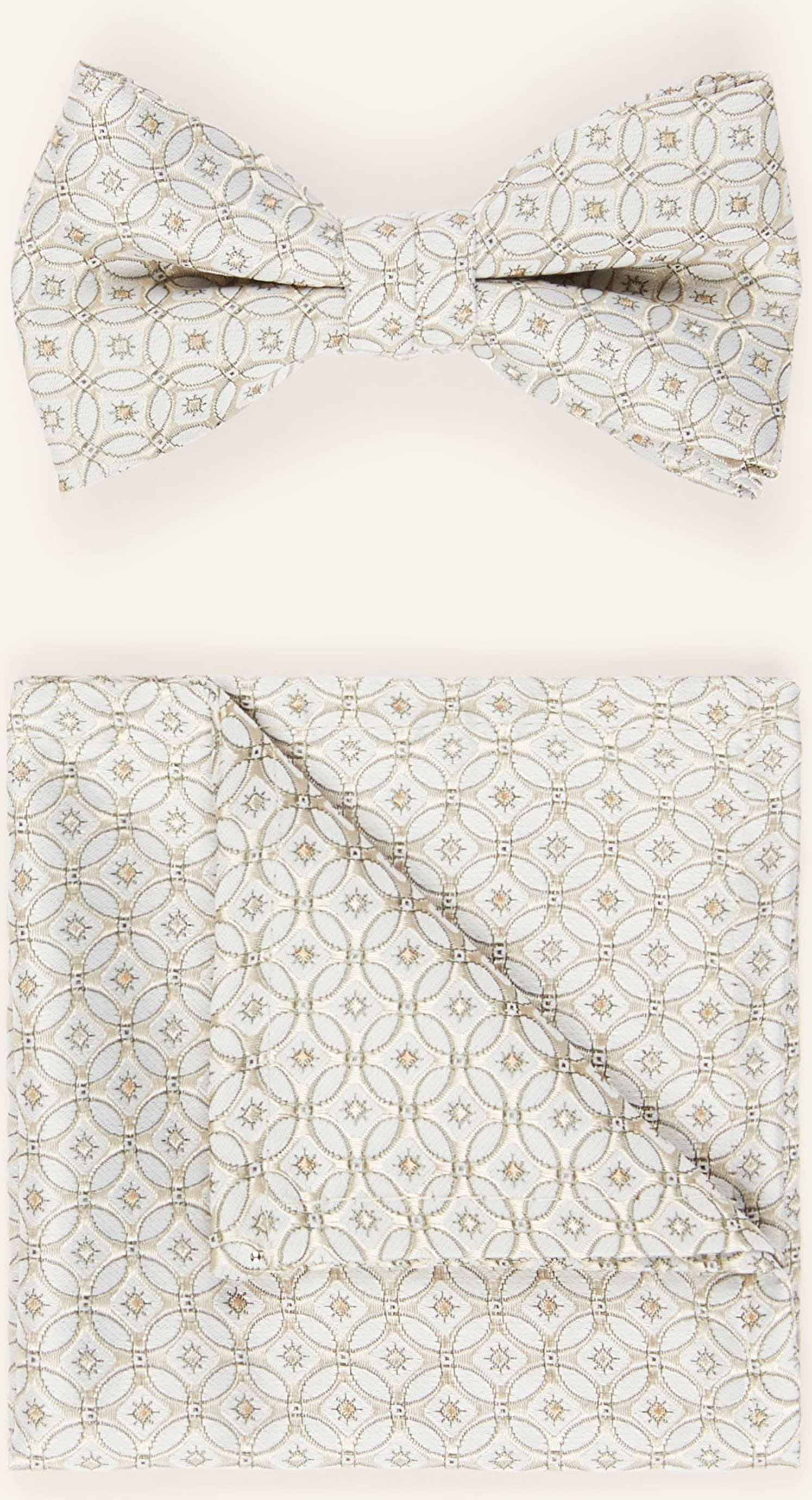 Wilvorst Set: Fliege Und Einstecktuch gruen