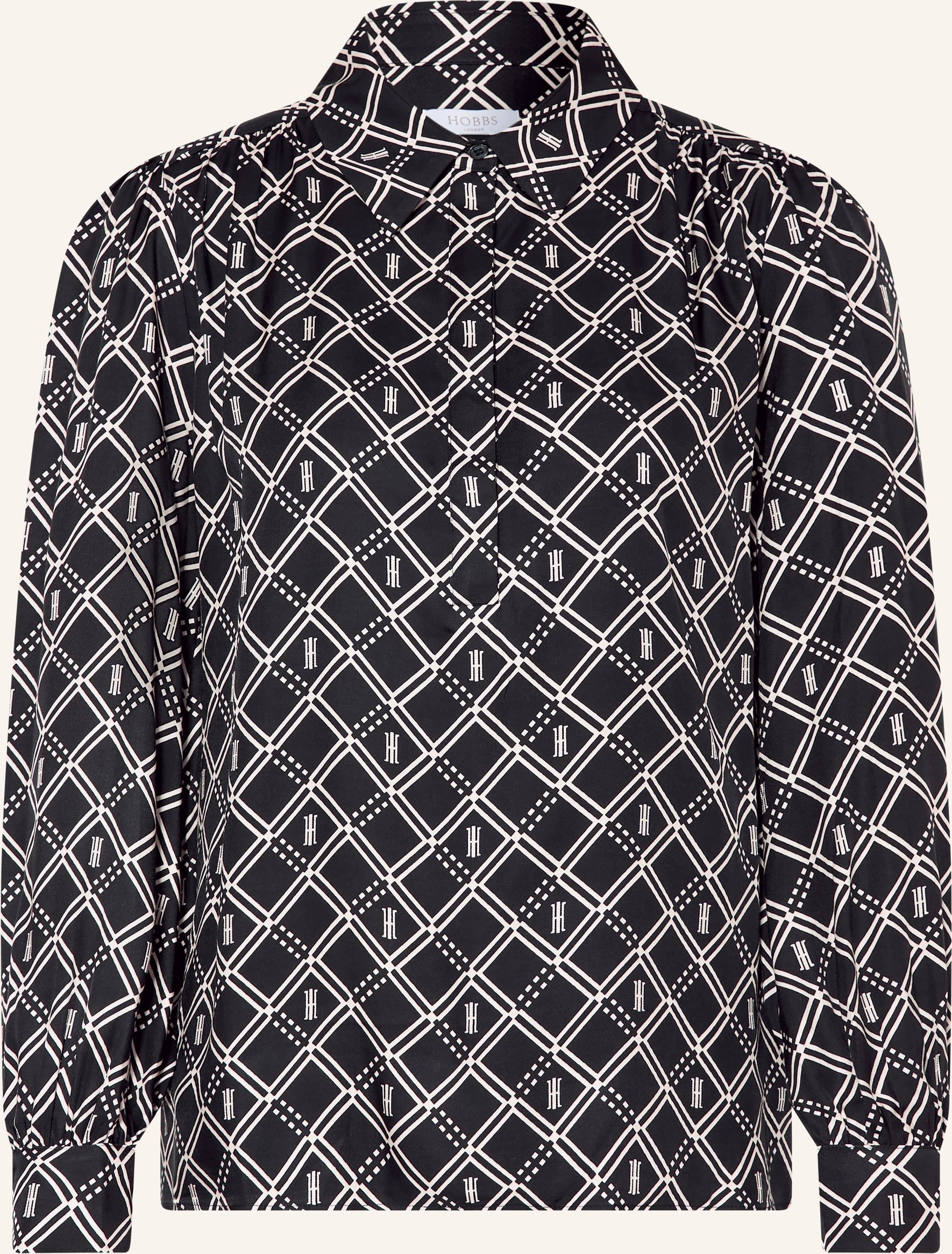 Hobbs Hemdbluse Paulina Aus Satin blau