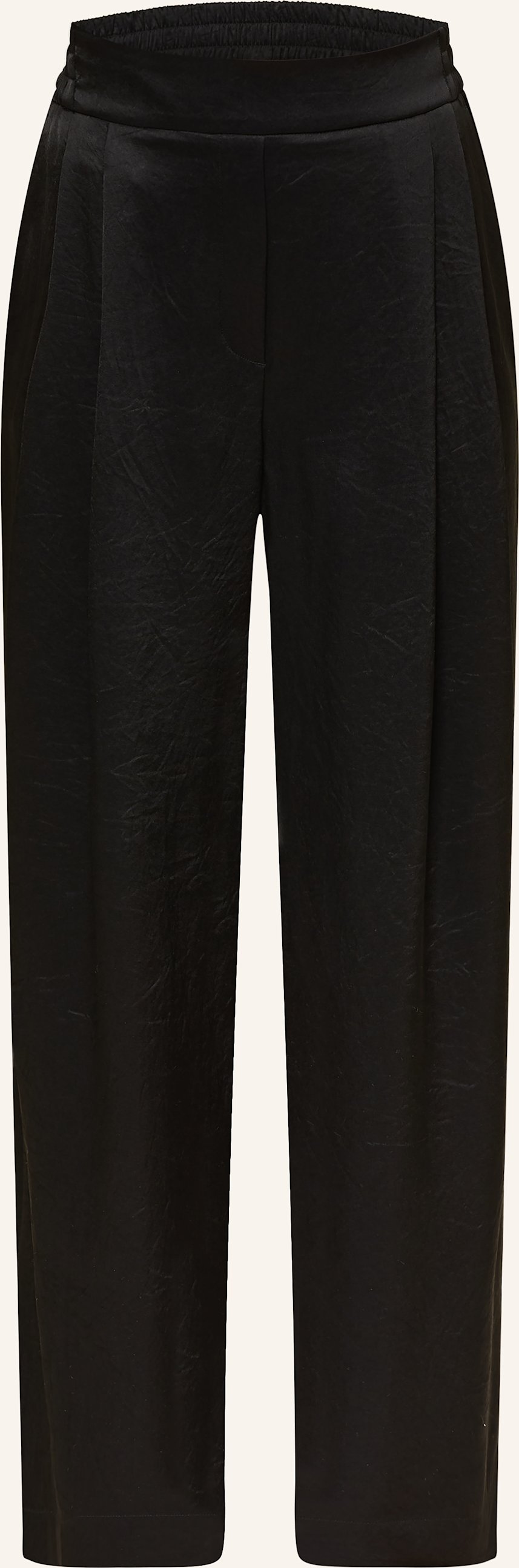 Marc Cain Marlenehose Wedi Aus Satin schwarz