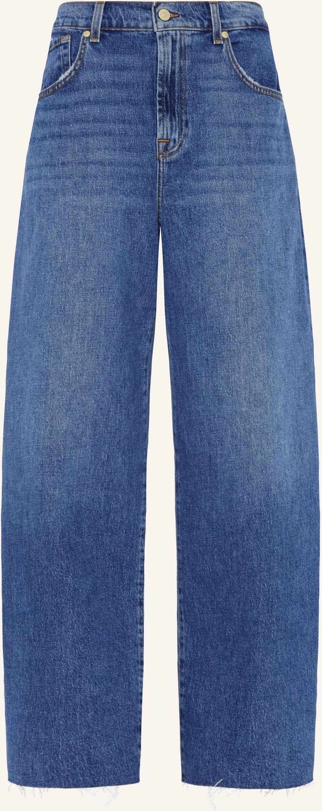 7 For All Mankind Jeans Bonnie Curvilinear Wide Leg Fit blau