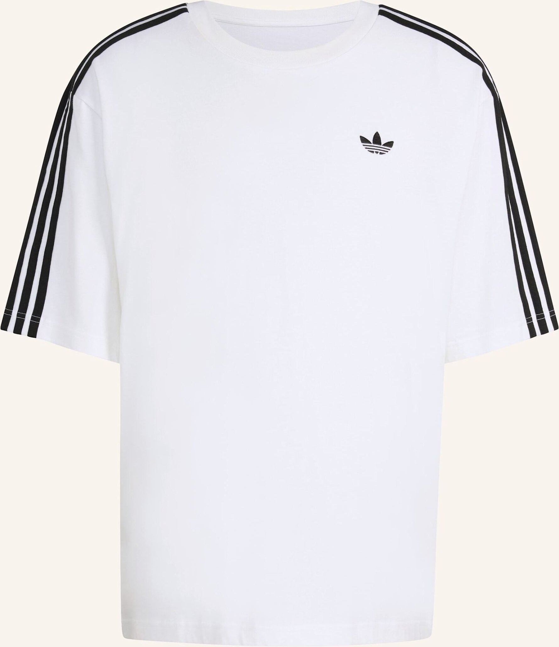 Adidas Originals Oversized-Shirt 3-Streifen weiss