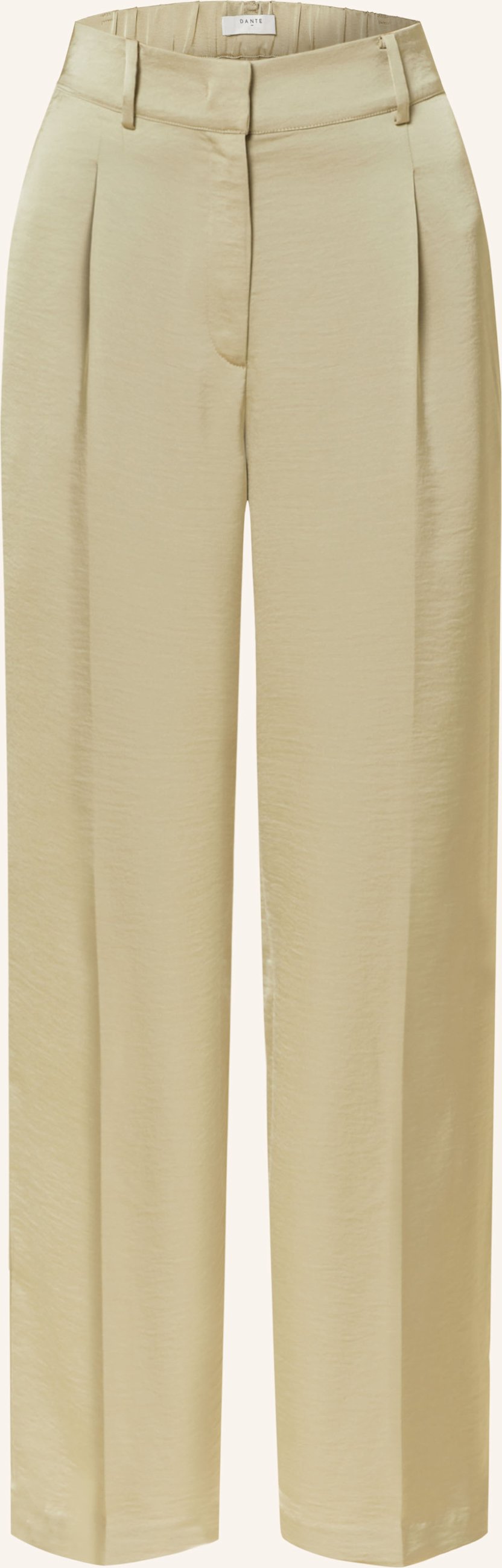 dante6 Marlenehose Jules Aus Satin gruen