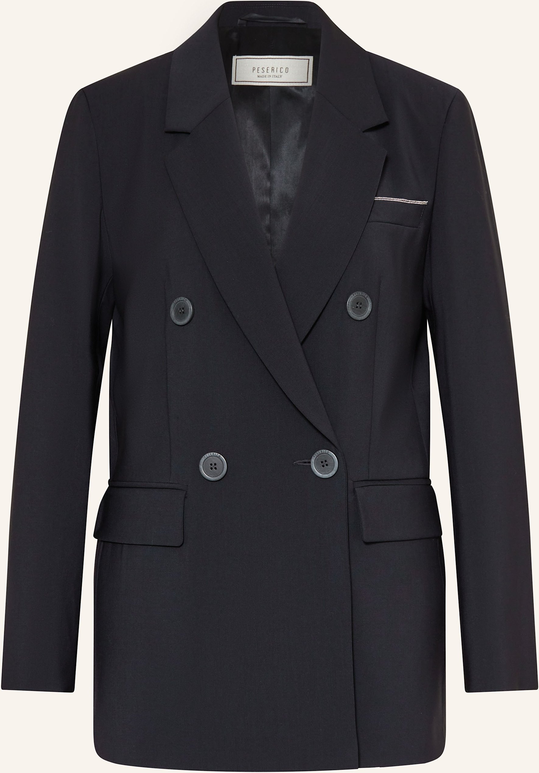 Thumbnail - Peserico Blazer Mit Schmucksteinen blau