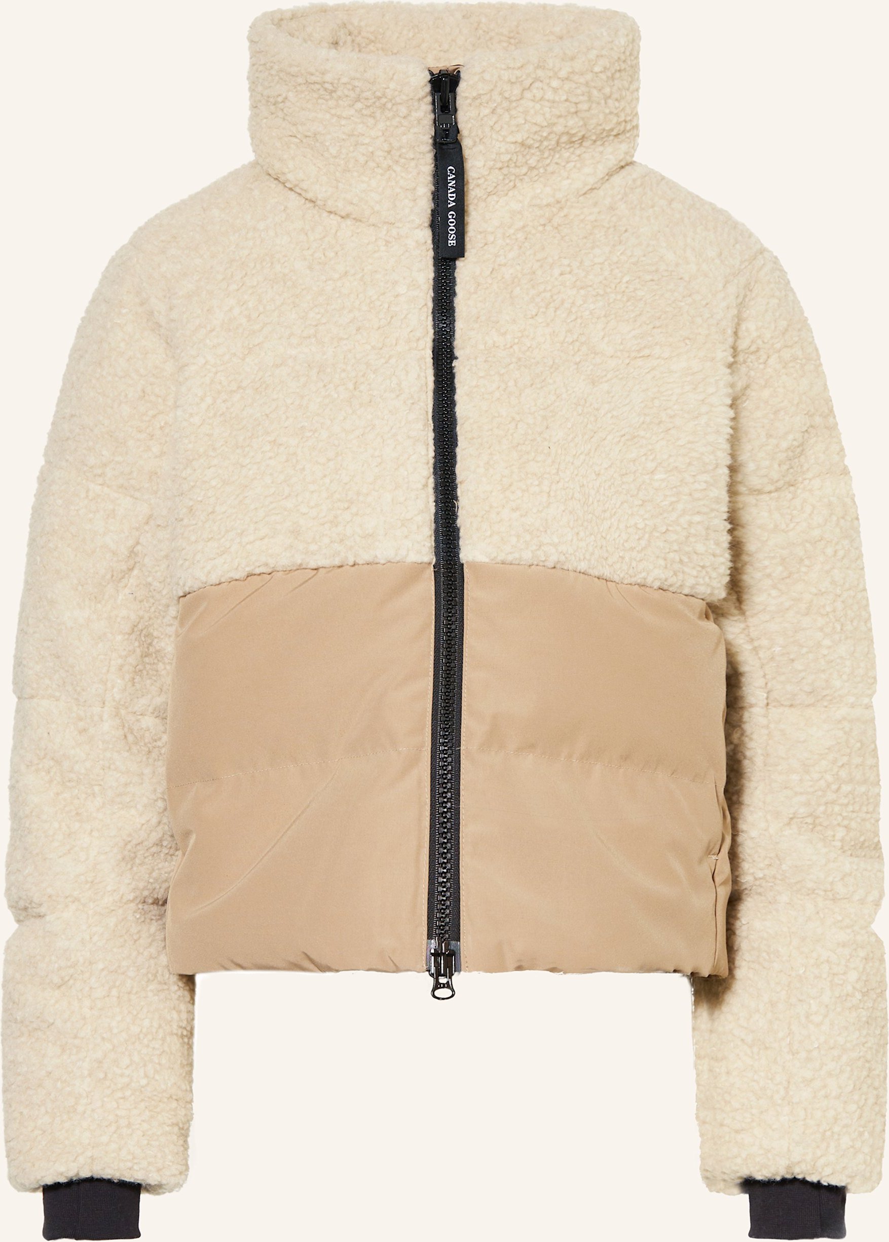 Thumbnail - Canada Goose Daunenjacke Elora Im Materialmix beige