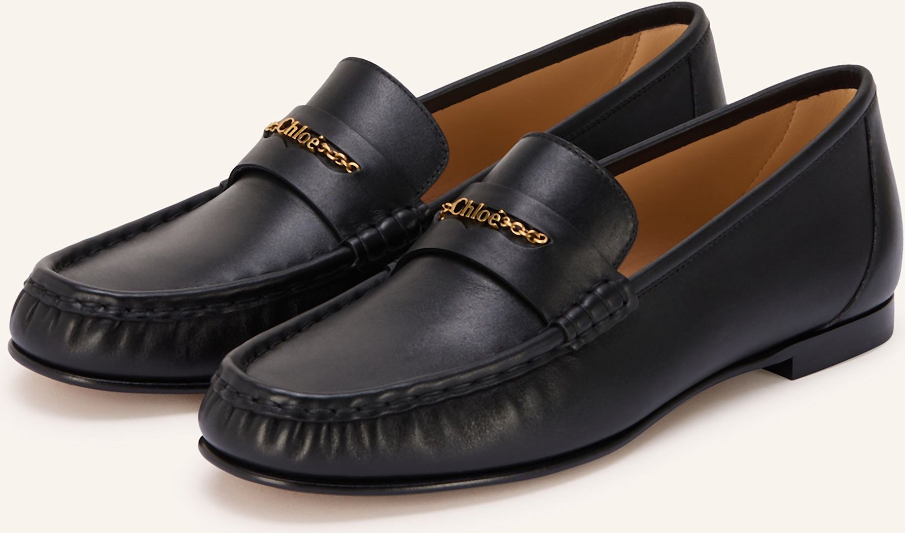 Thumbnail - Chloé Penny-Loafer schwarz