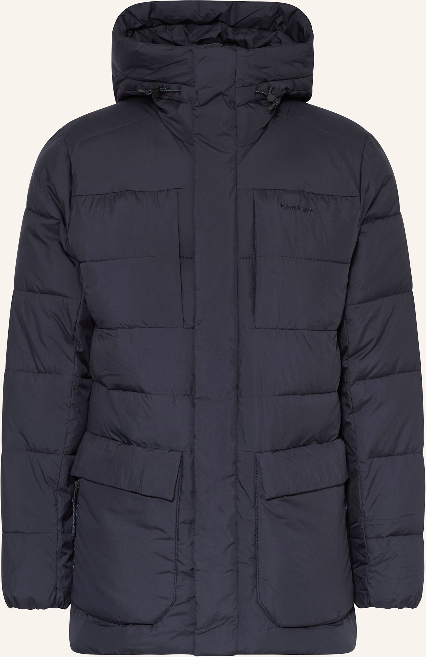 Knowledgecotton Apparel Steppjacke blau