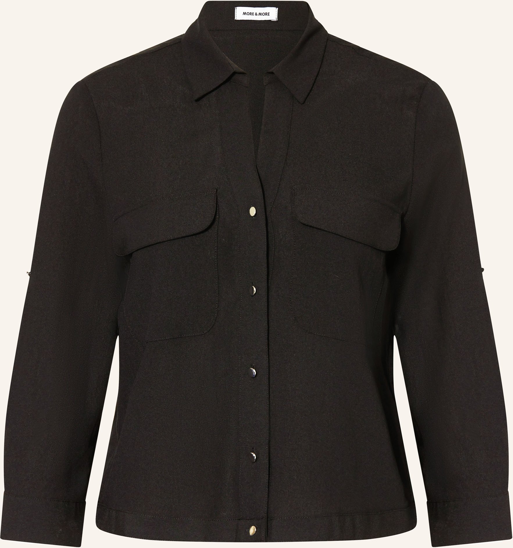 More & More Hemdbluse Mit 3/4-Arm schwarz