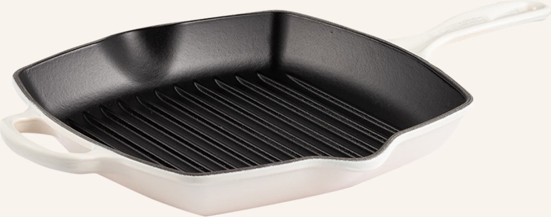 Le Creuset Grillpfanne Signature weiss