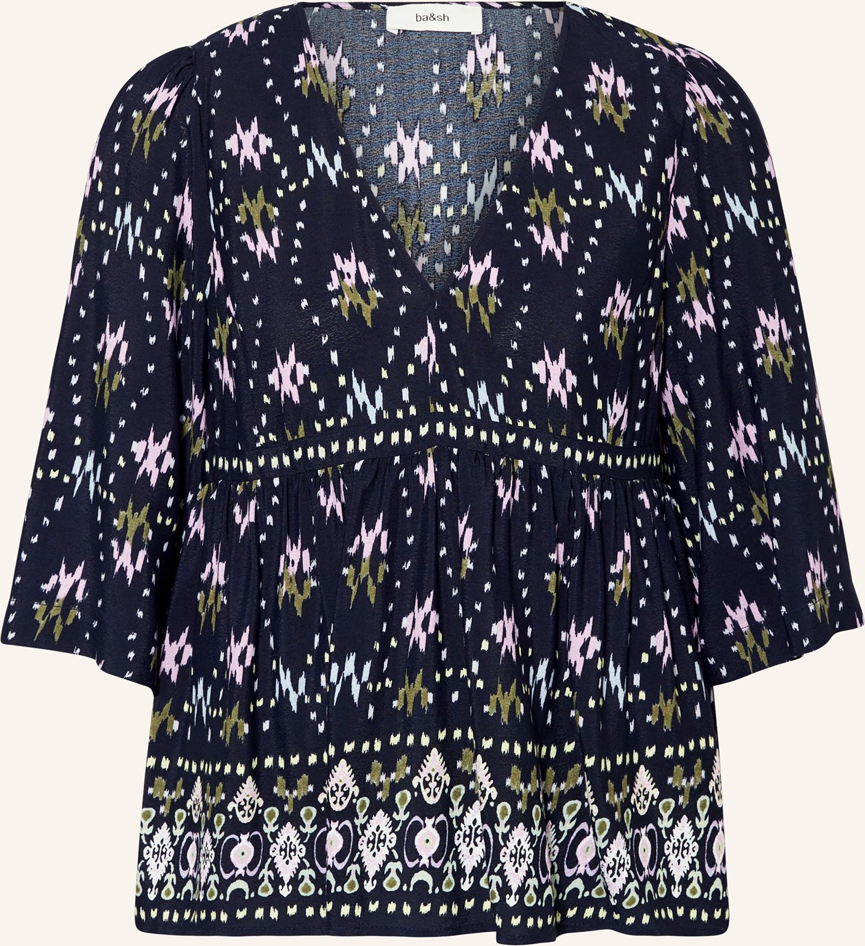 Ba&Sh Blusenshirt Narry Mit 3/4-Arm blau