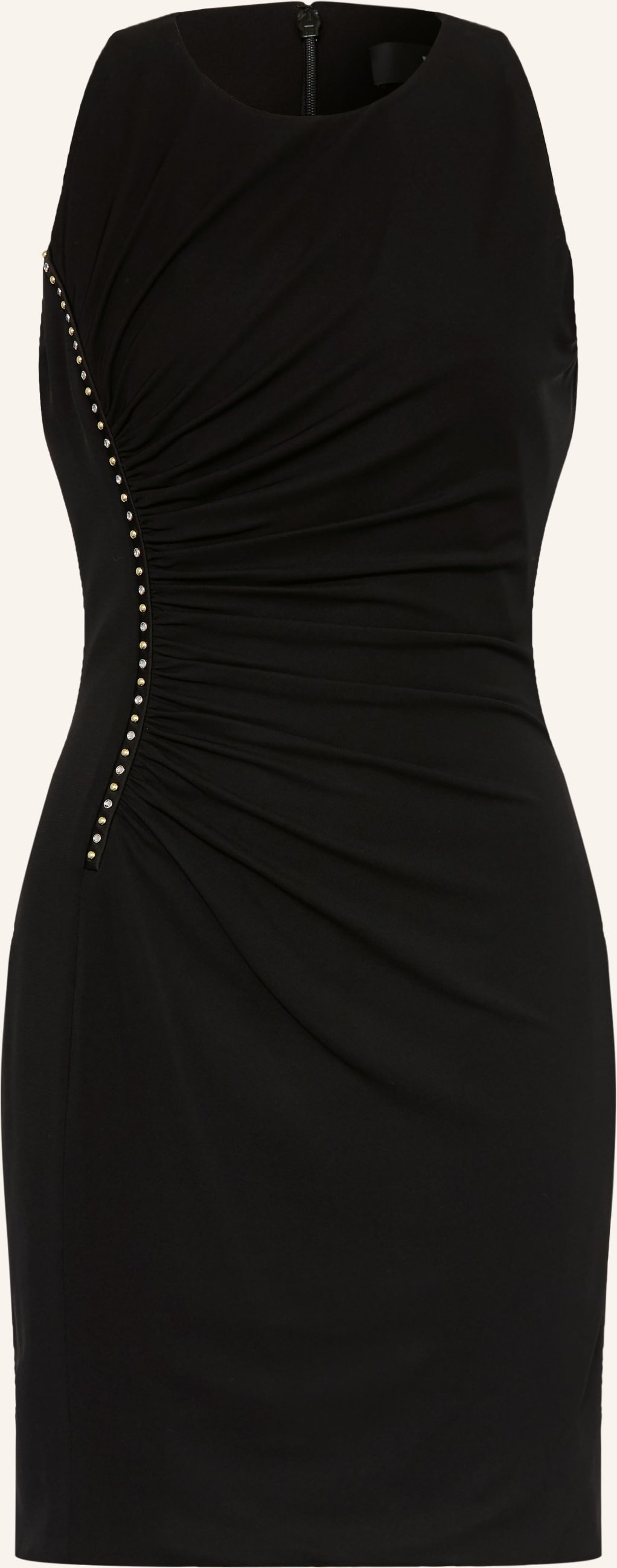 Versace Cocktailkleid Aus Jersey Mit Schmucksteinen schwarz