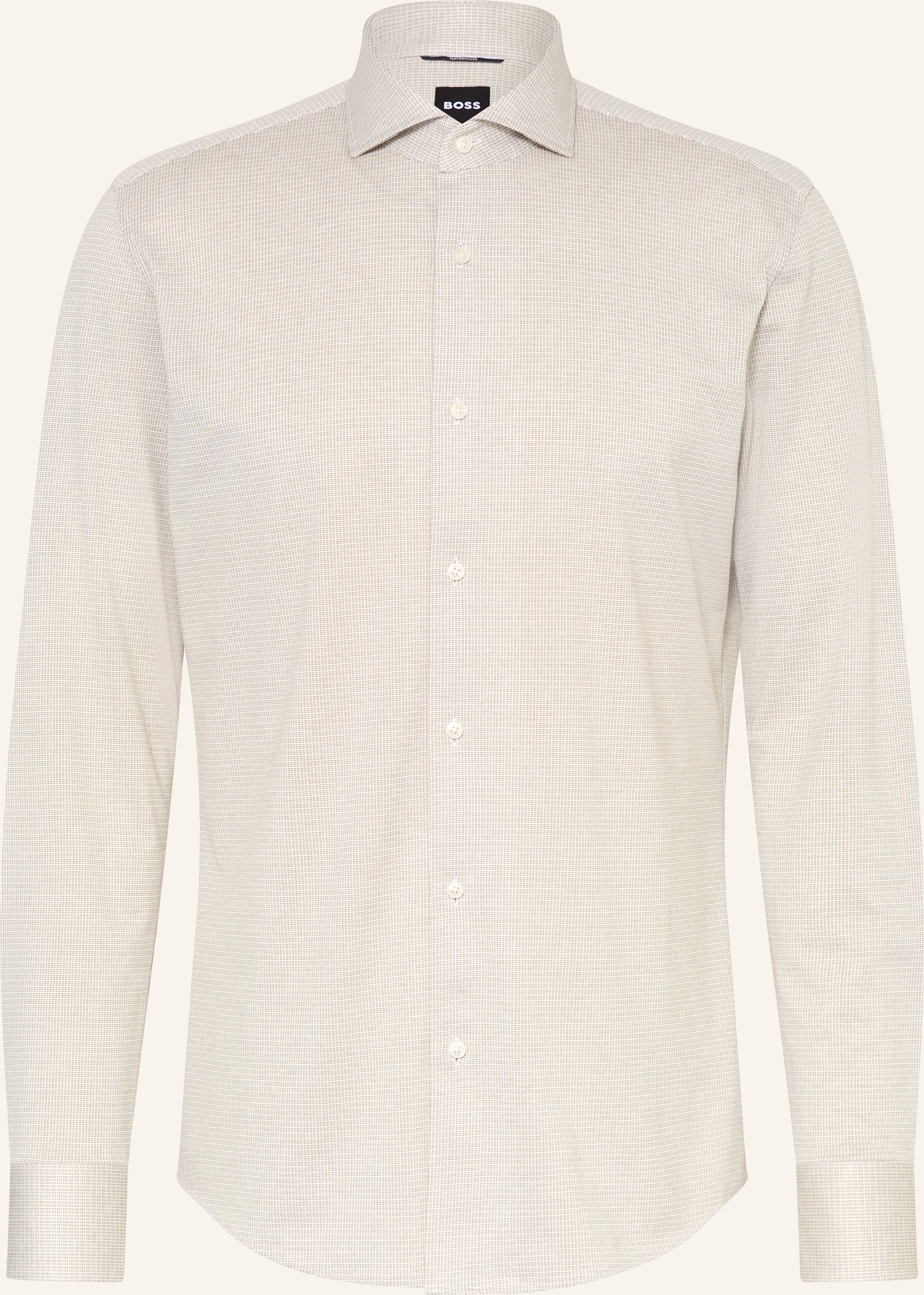 Boss Jerseyhemd Hank Slim Fit beige