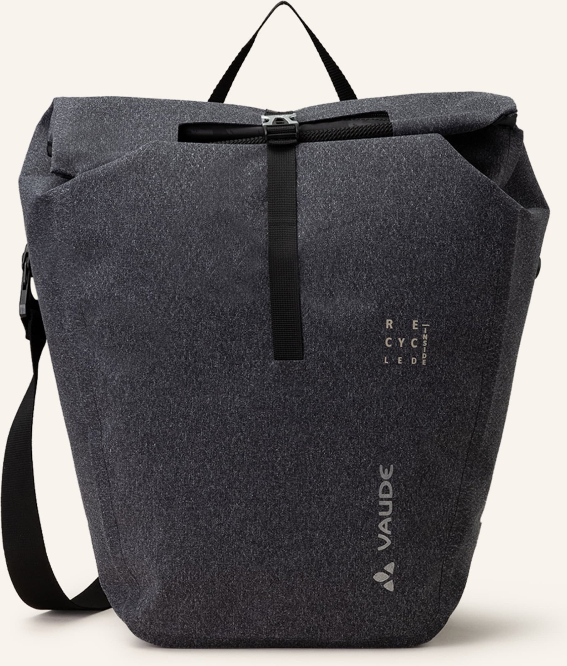 Thumbnail - Vaude Fahrradtasche Recycle Single 23 + 7 L schwarz