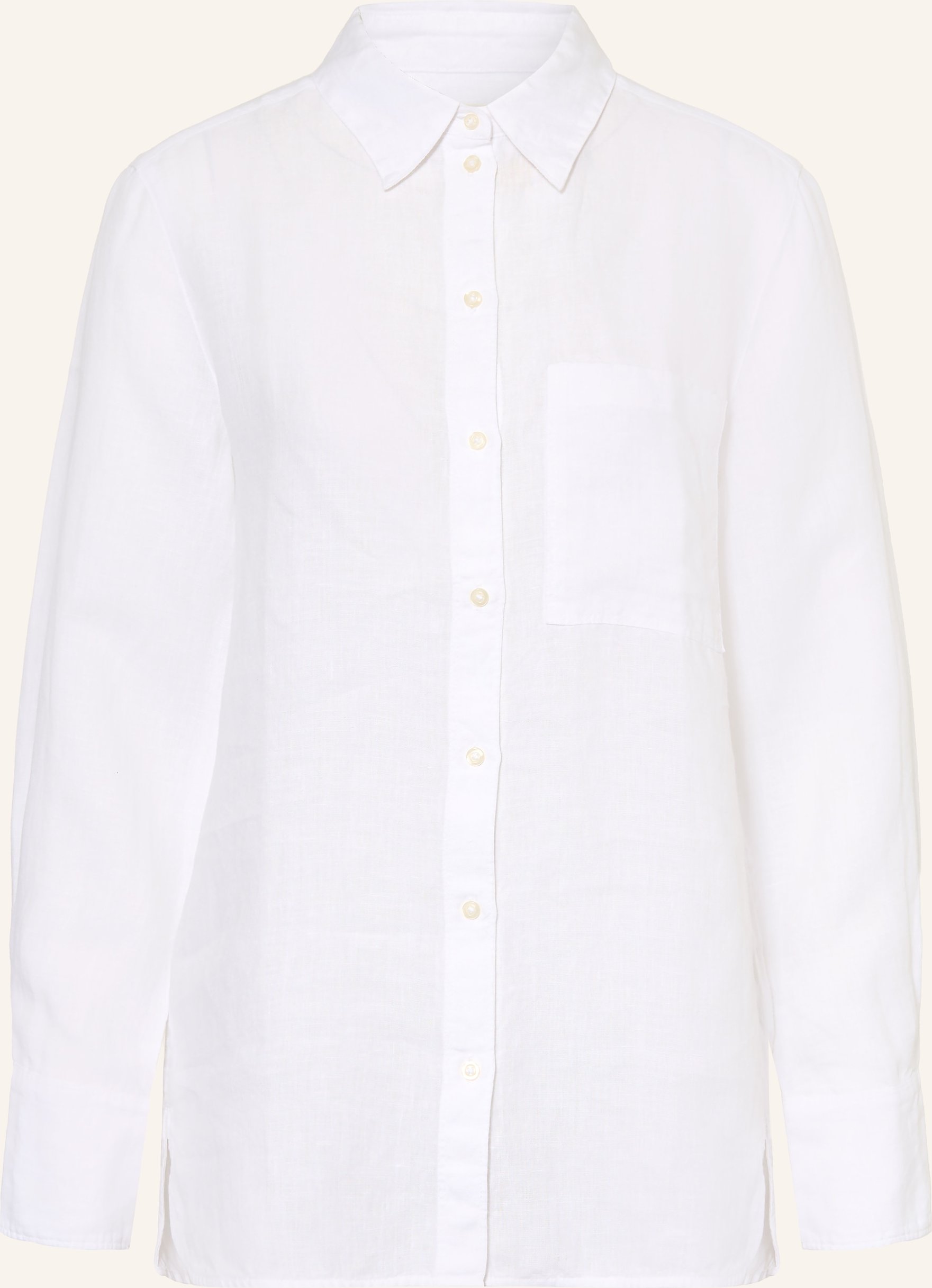 Marc O'polo Hemdbluse Aus Leinen weiss