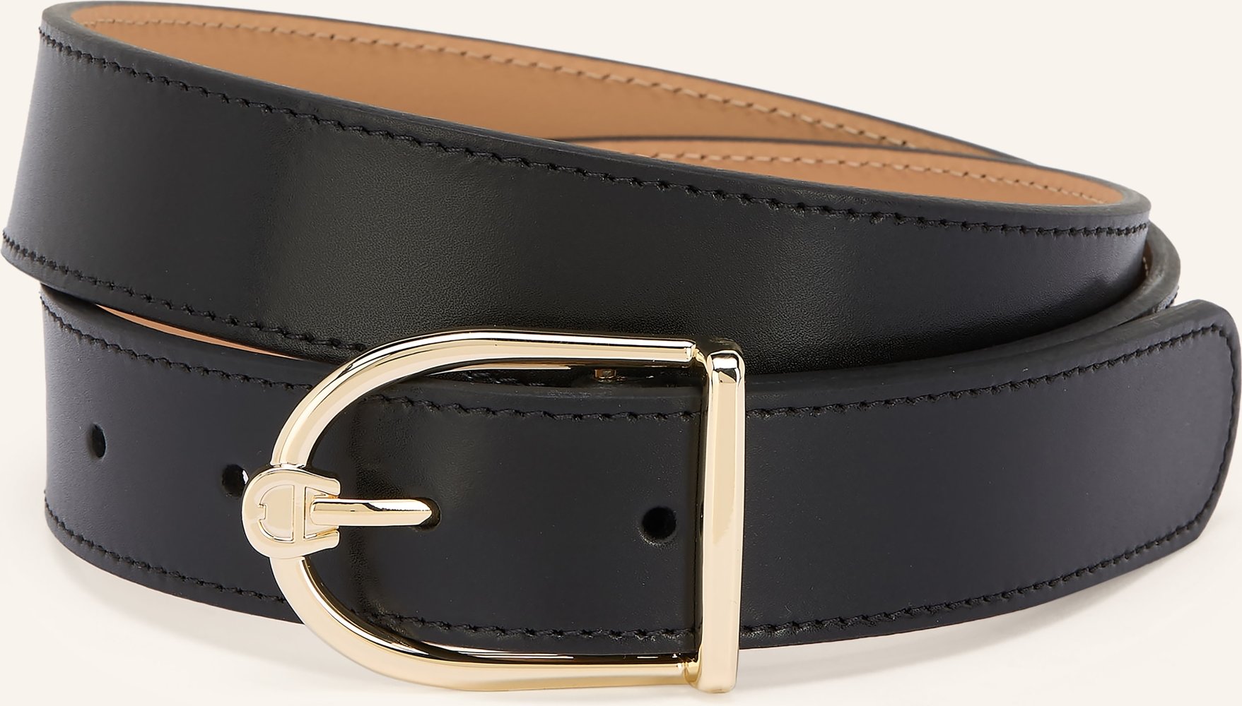 Aigner Ledergürtel schwarz