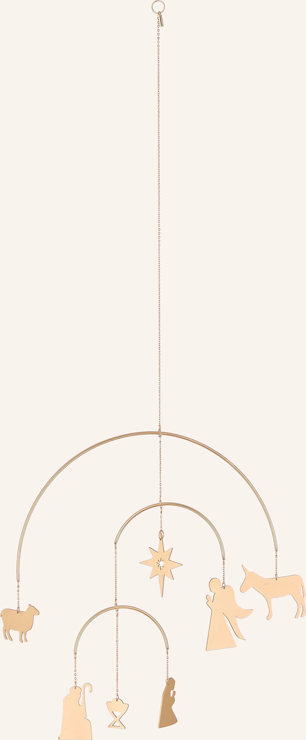 Räder Mobile Krippe & Tiere gold