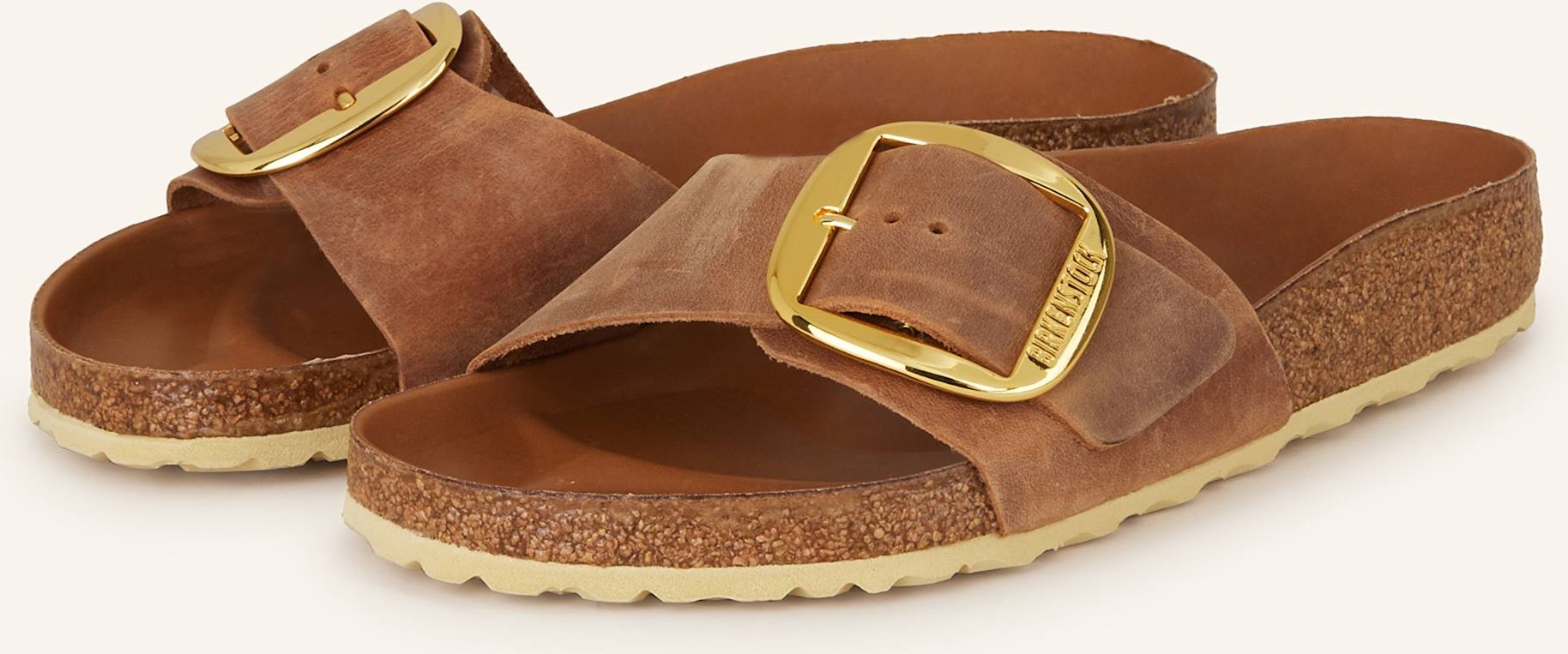 Birkenstock Pantoletten Madrid Big Buckle braun