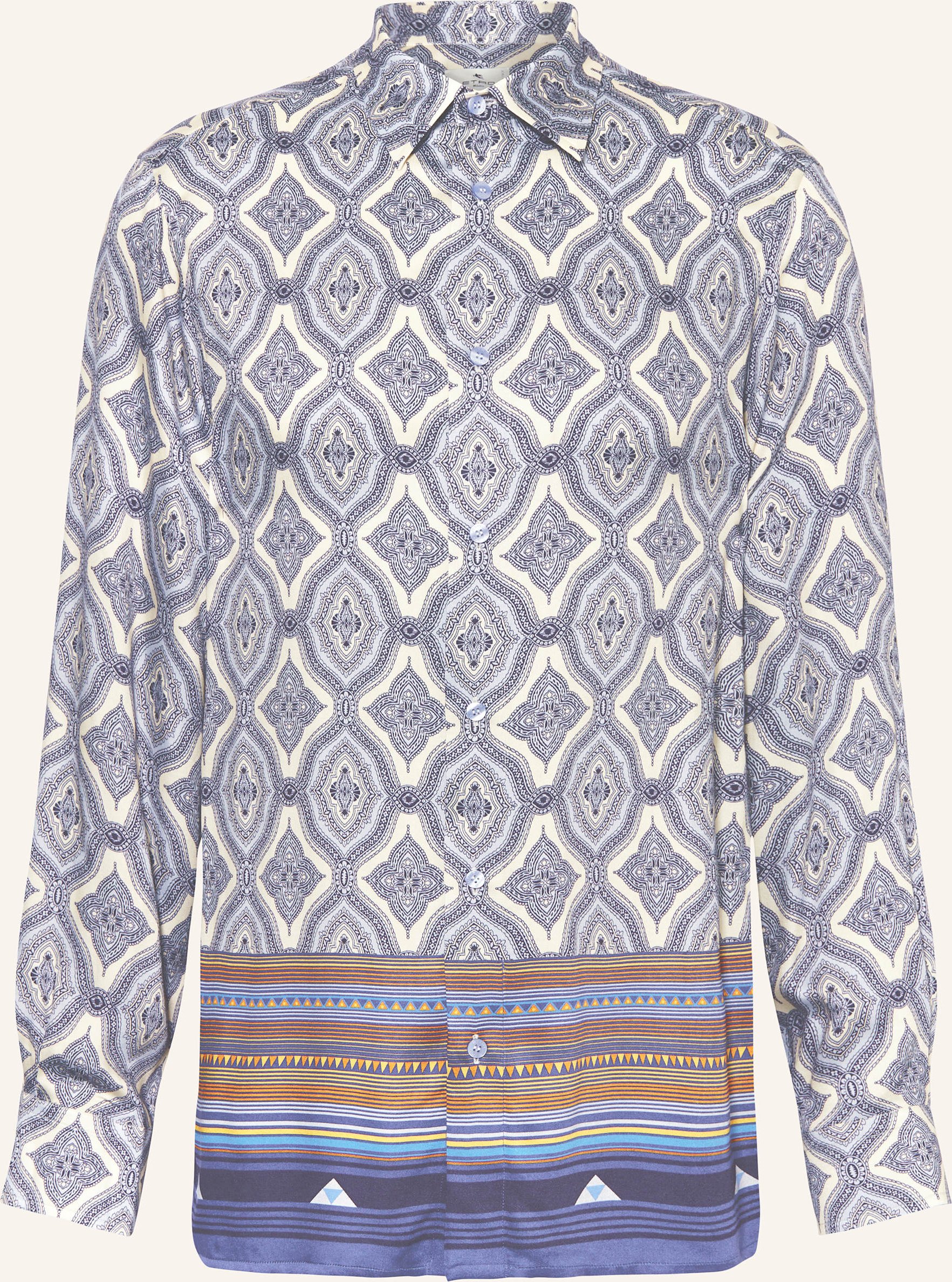 Etro Hemd Comfort Fit blau