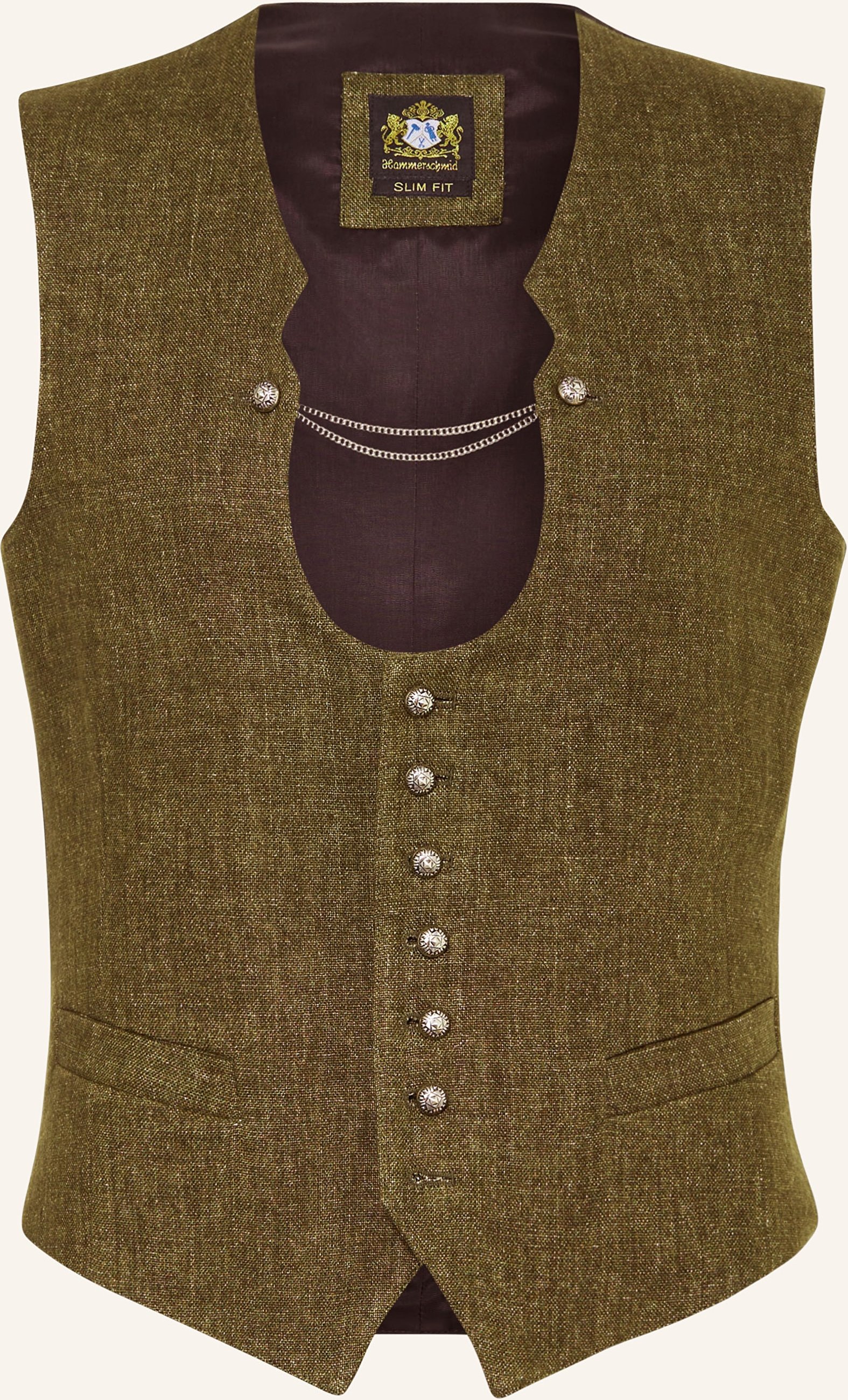 Hammerschmid Trachtenweste Adrian Slim Fit gruen