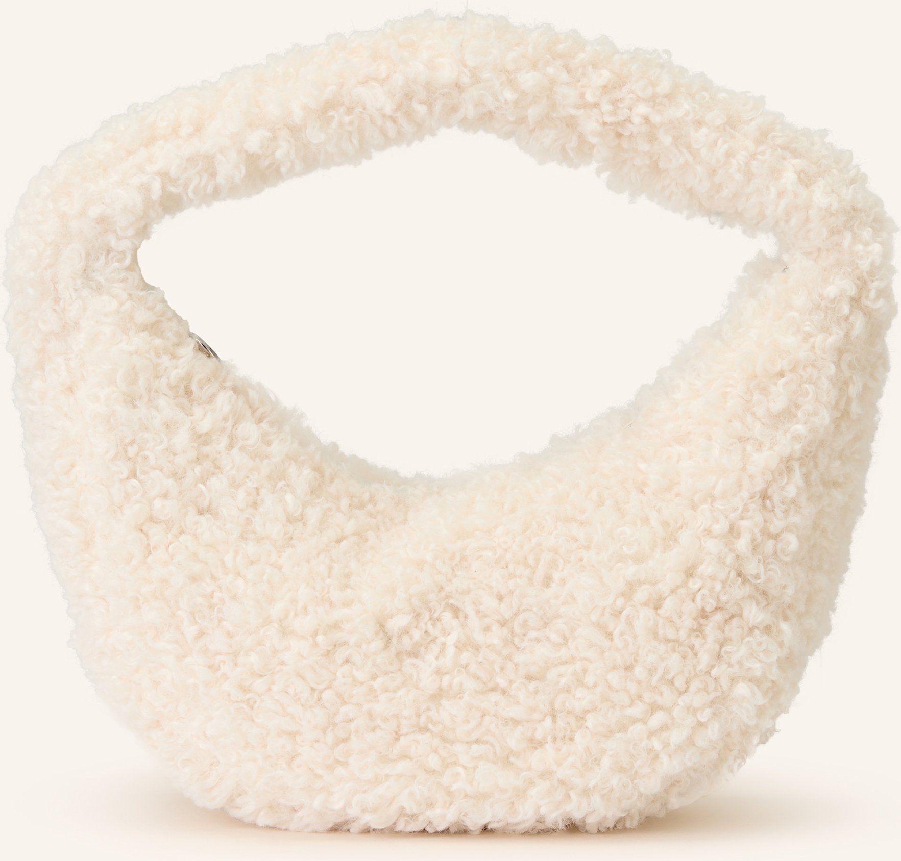 Calvin Klein Beuteltasche Aus Teddyfell weiss