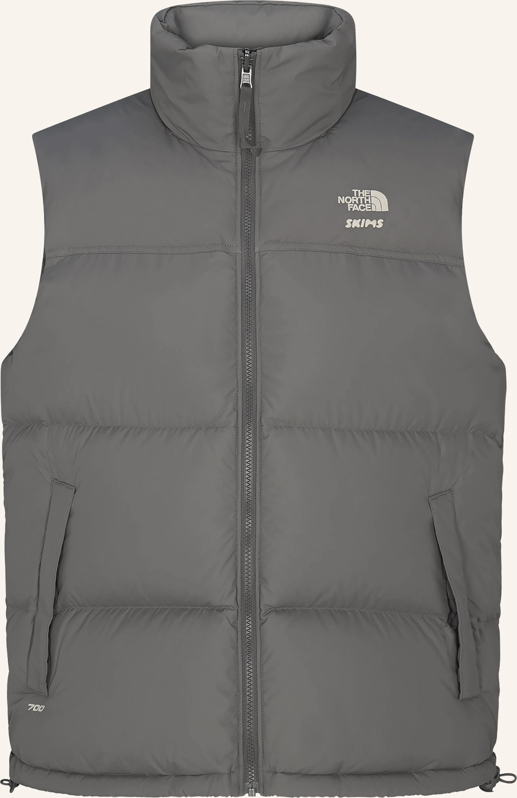 The North Face X Skims Daunenweste Tnf X Project K Nuptse grau