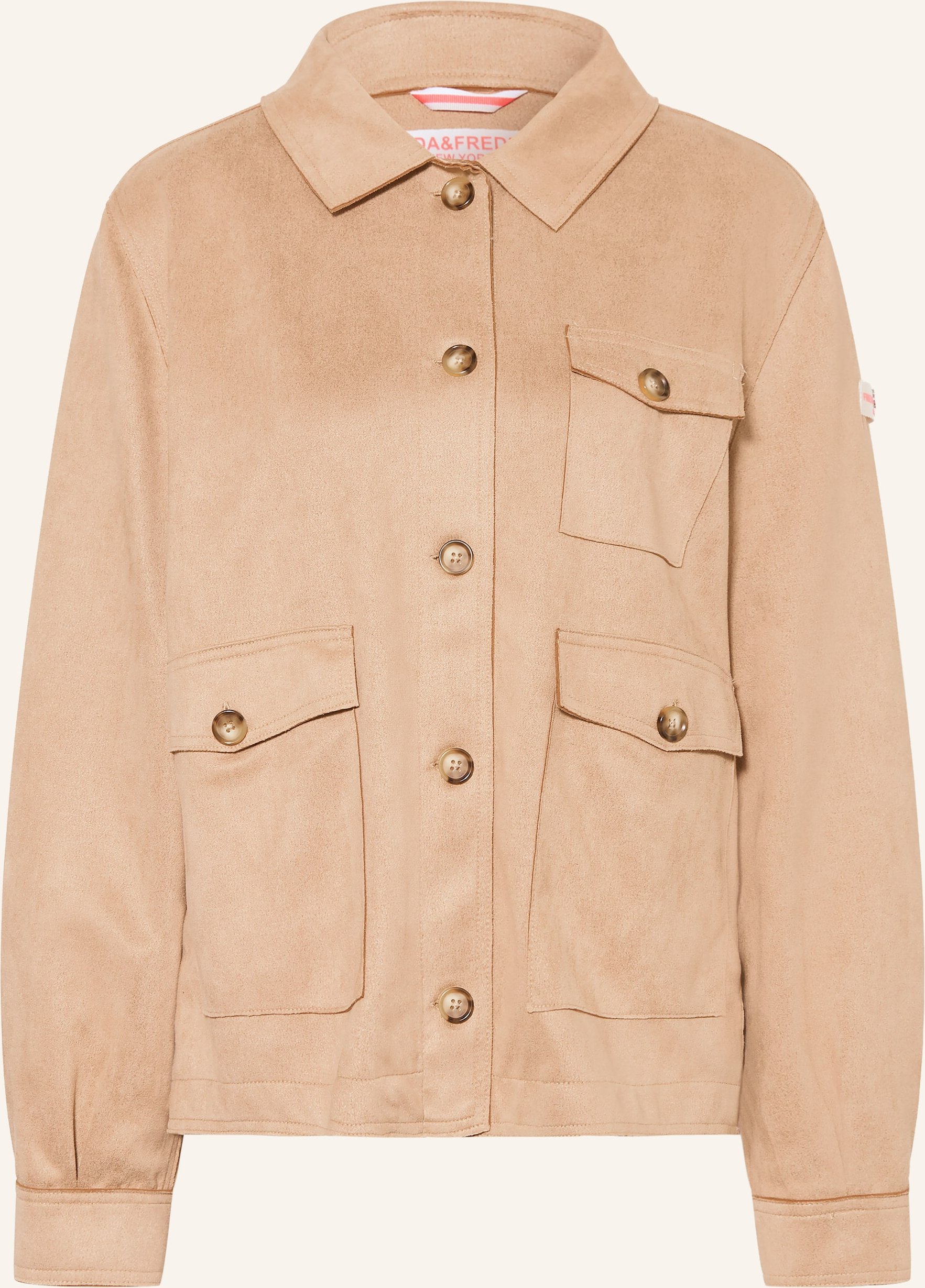 Frieda & Freddies Fieldjacket My Ranger In Lederoptik beige