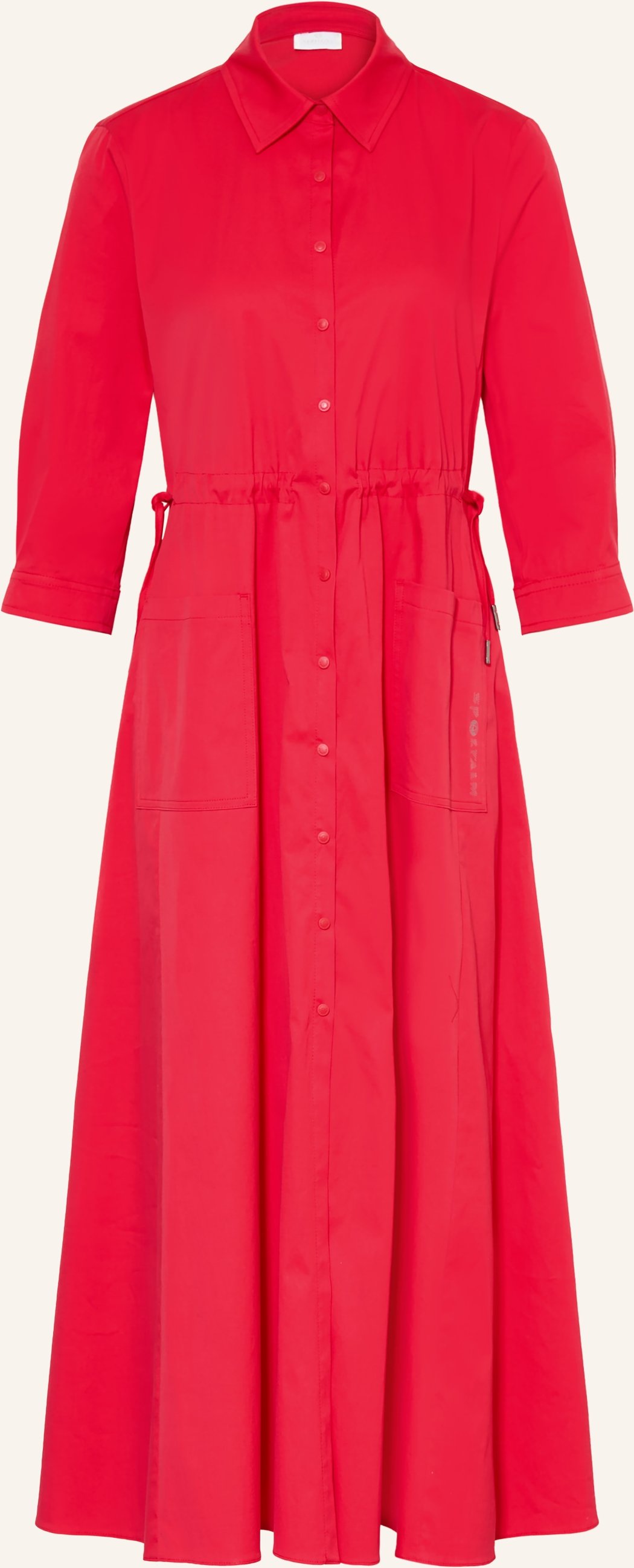 Sportalm Hemdblusenkleid Mit 3/4-Arm rot