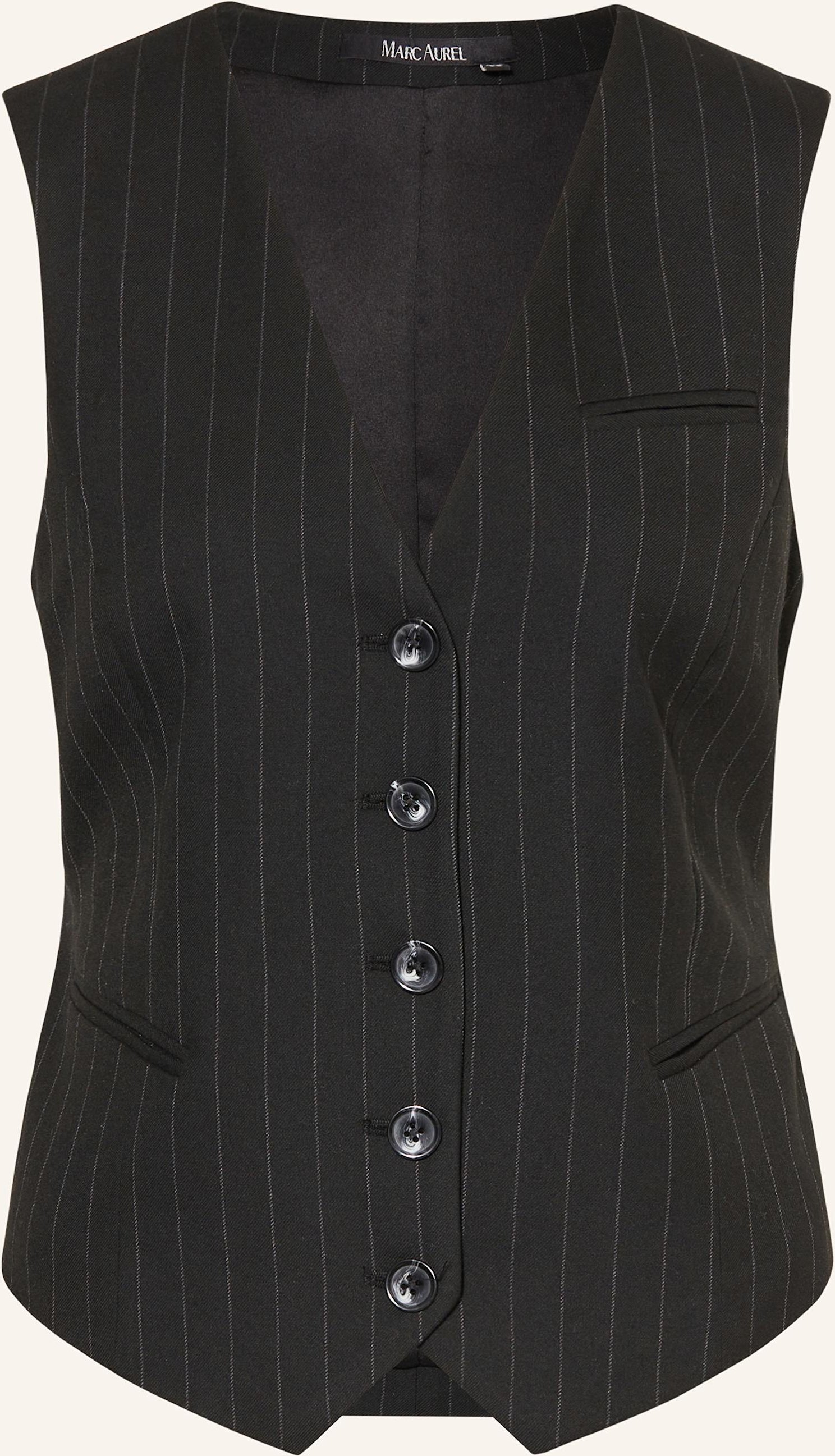 Marc Aurel Blazerweste schwarz