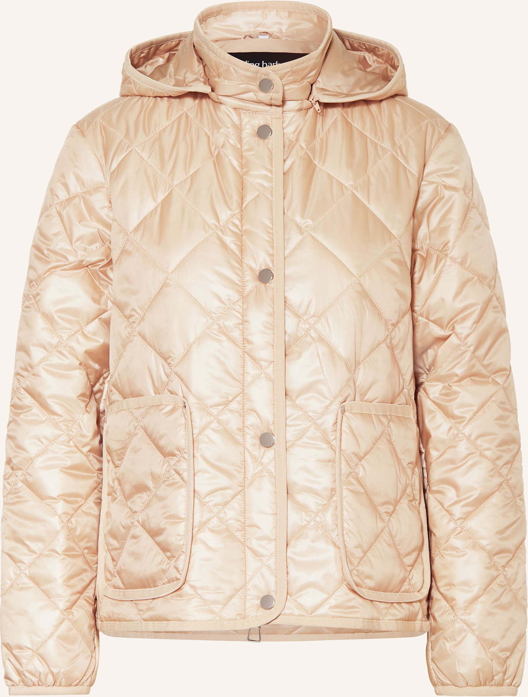 Darling Harbour Steppjacke Mit Abnehmbarer Kapuze beige