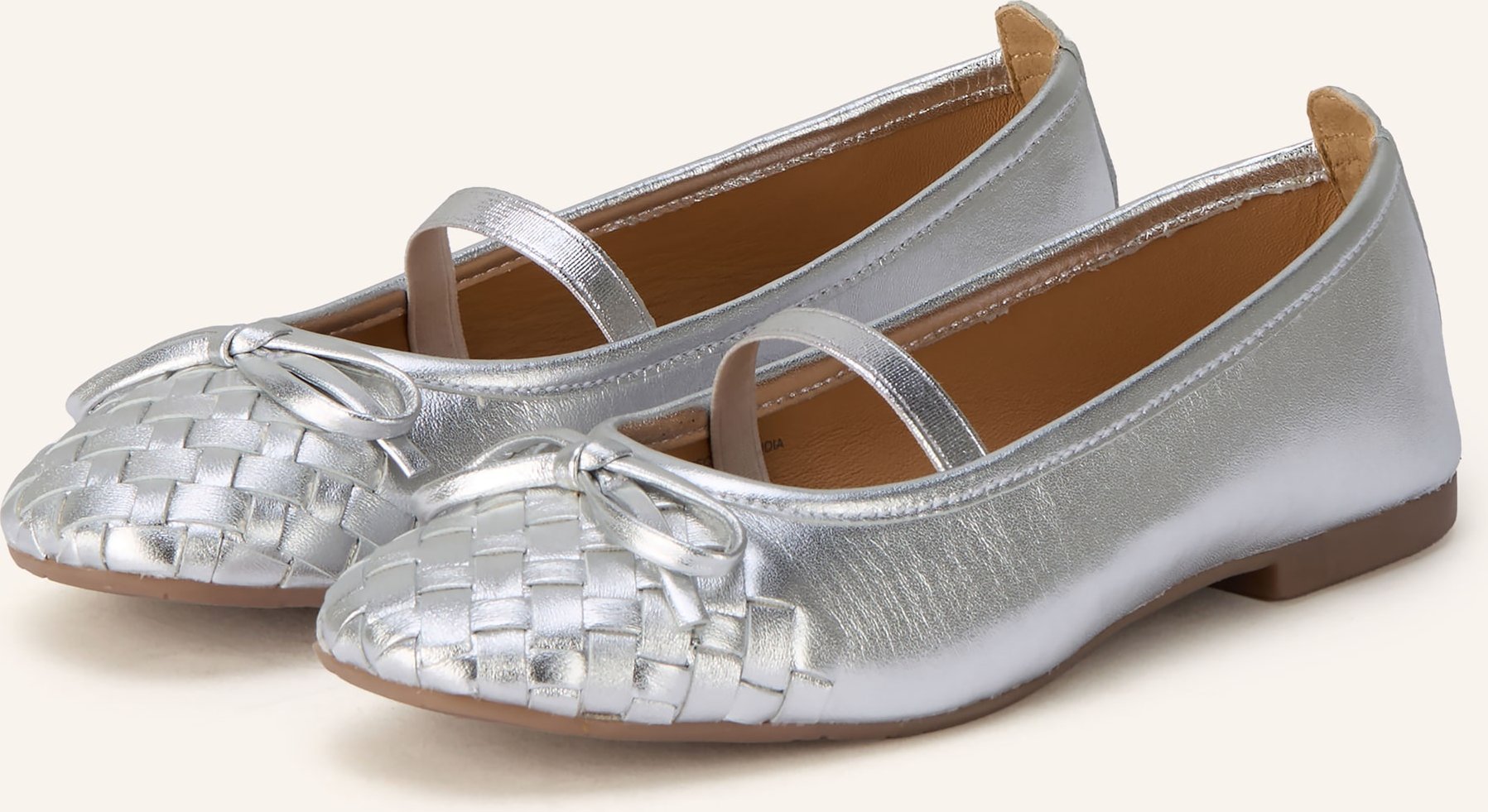 Gioseppo Mary-Jane-Ballerinas Lare silber