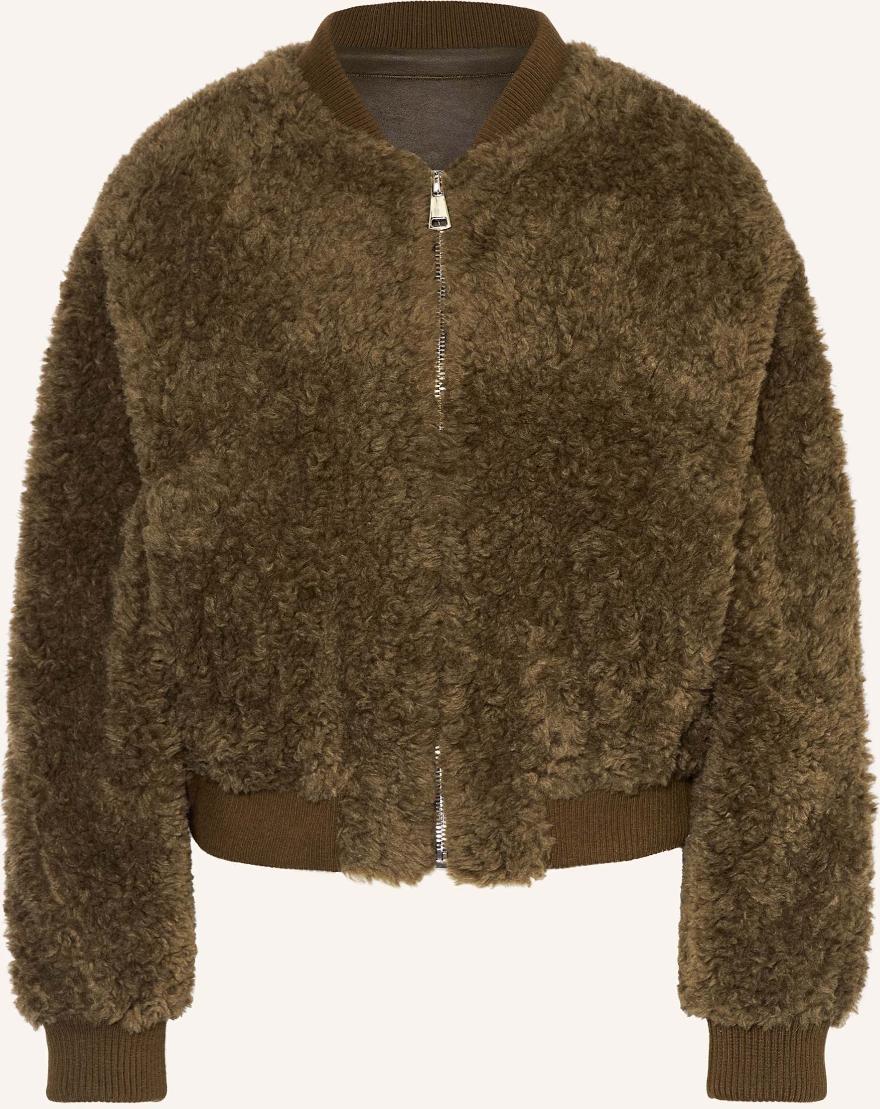 Studio Ar Teddyfell-Jacke Laura gruen