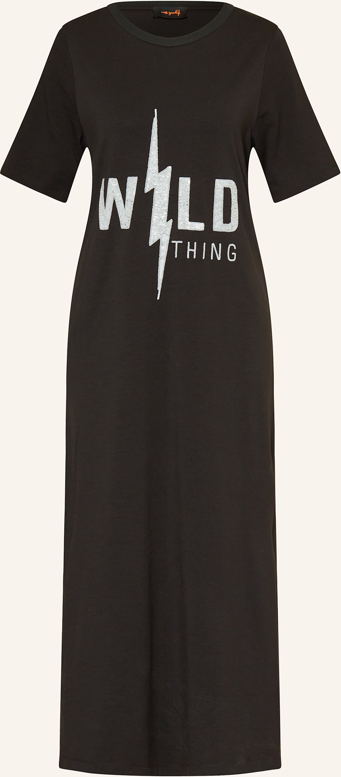 Miss Goodlife Jerseykleid Mit Pailletten schwarz