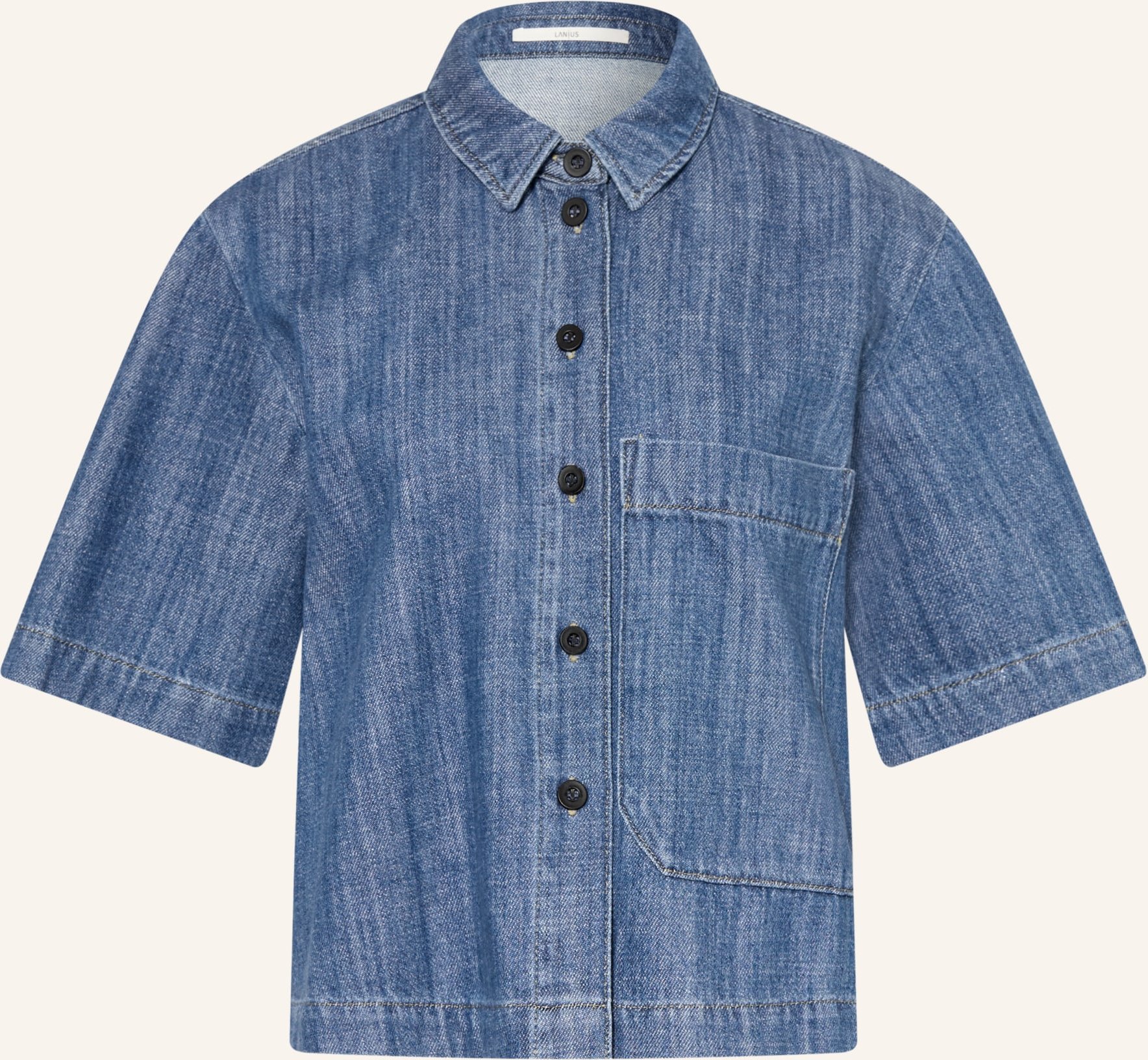 Lanius Jeansbluse blau
