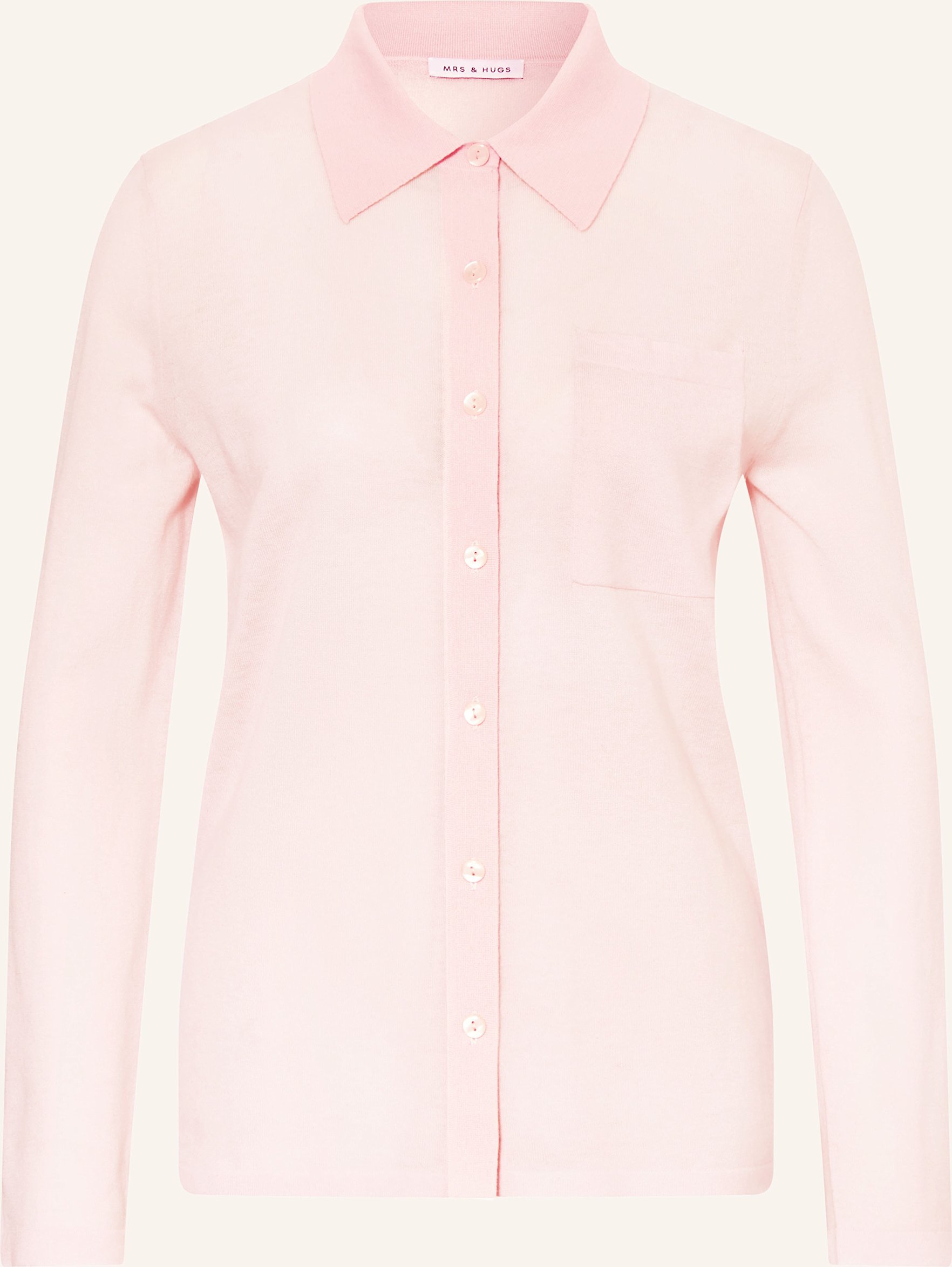 Mrs & Hugs Strickjacke Mit Cashmere rosa