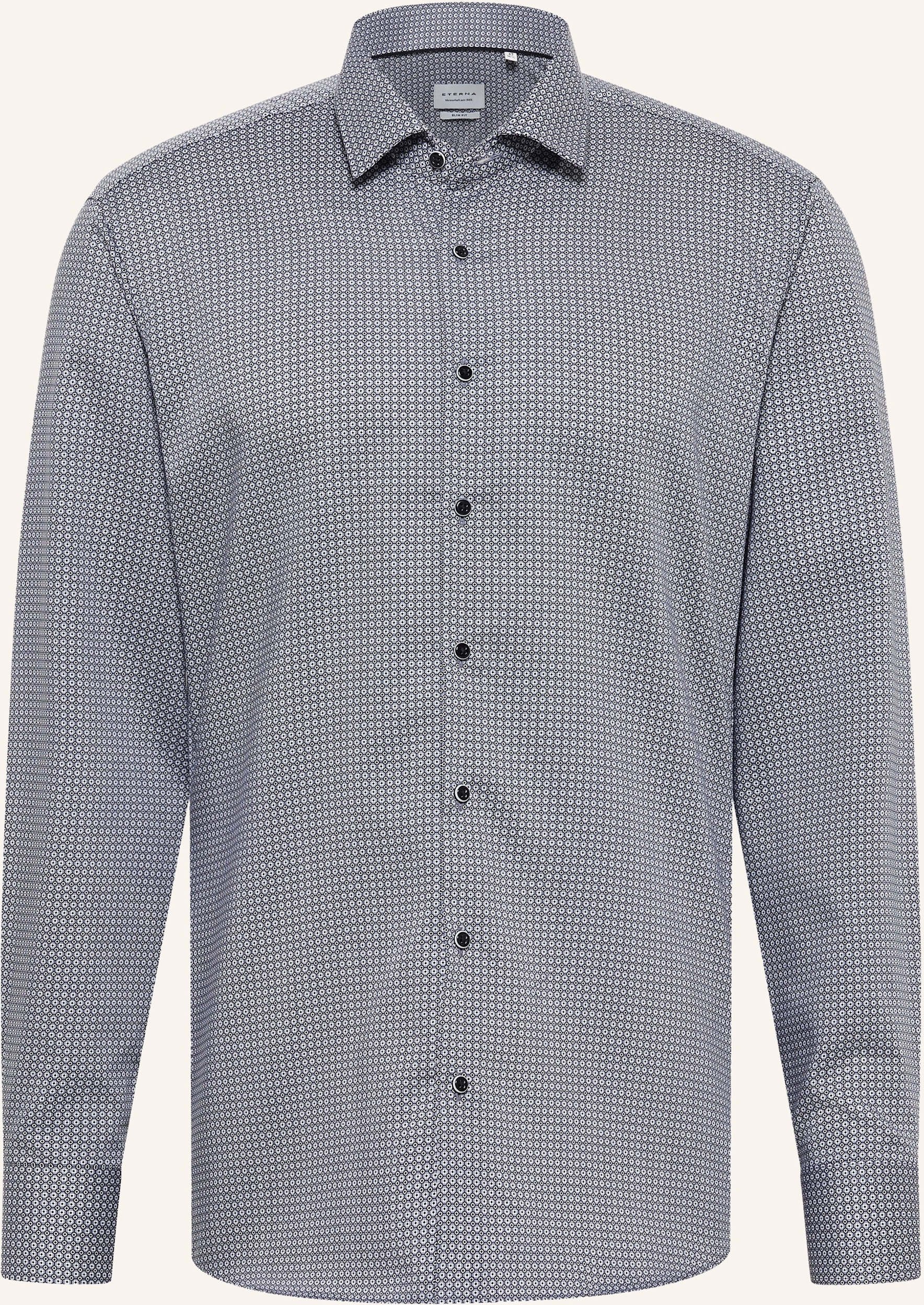Eterna Hemd Slim Fit grau