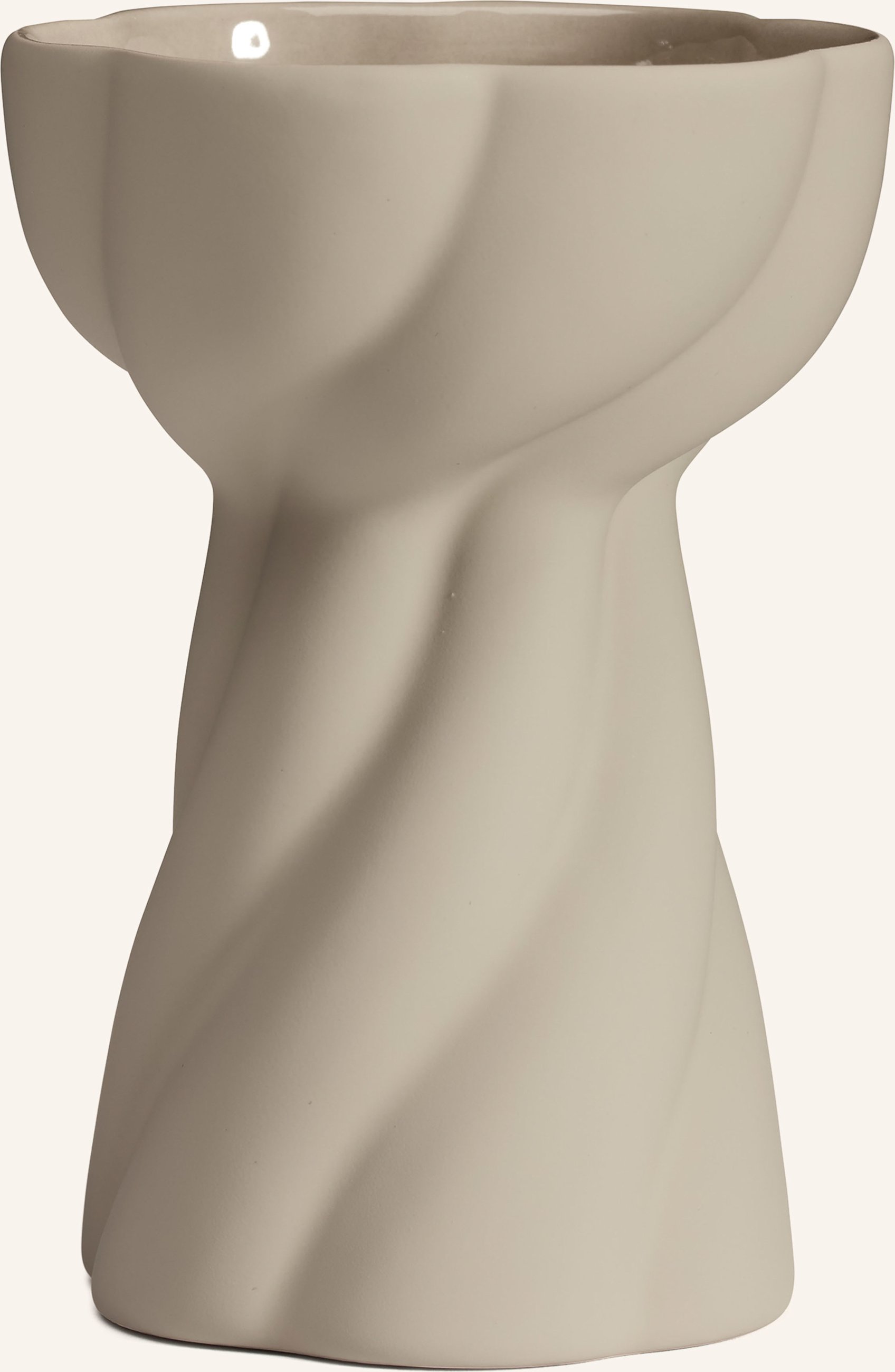 Cooee Design Vase Twist Bulb beige