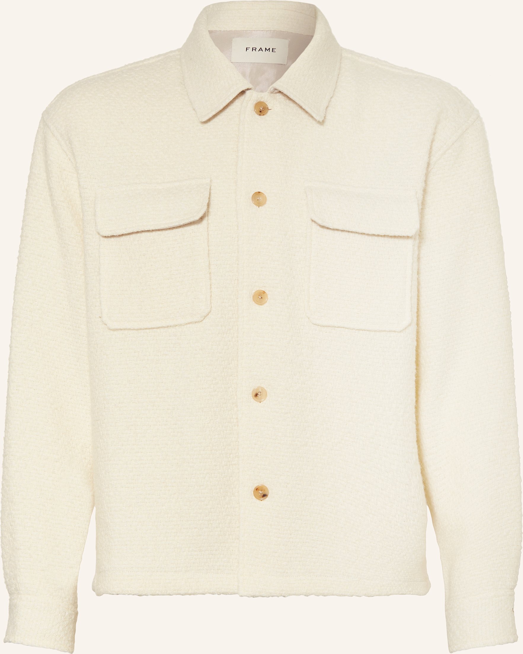 Thumbnail - Frame Tweed-Overjacket weiss
