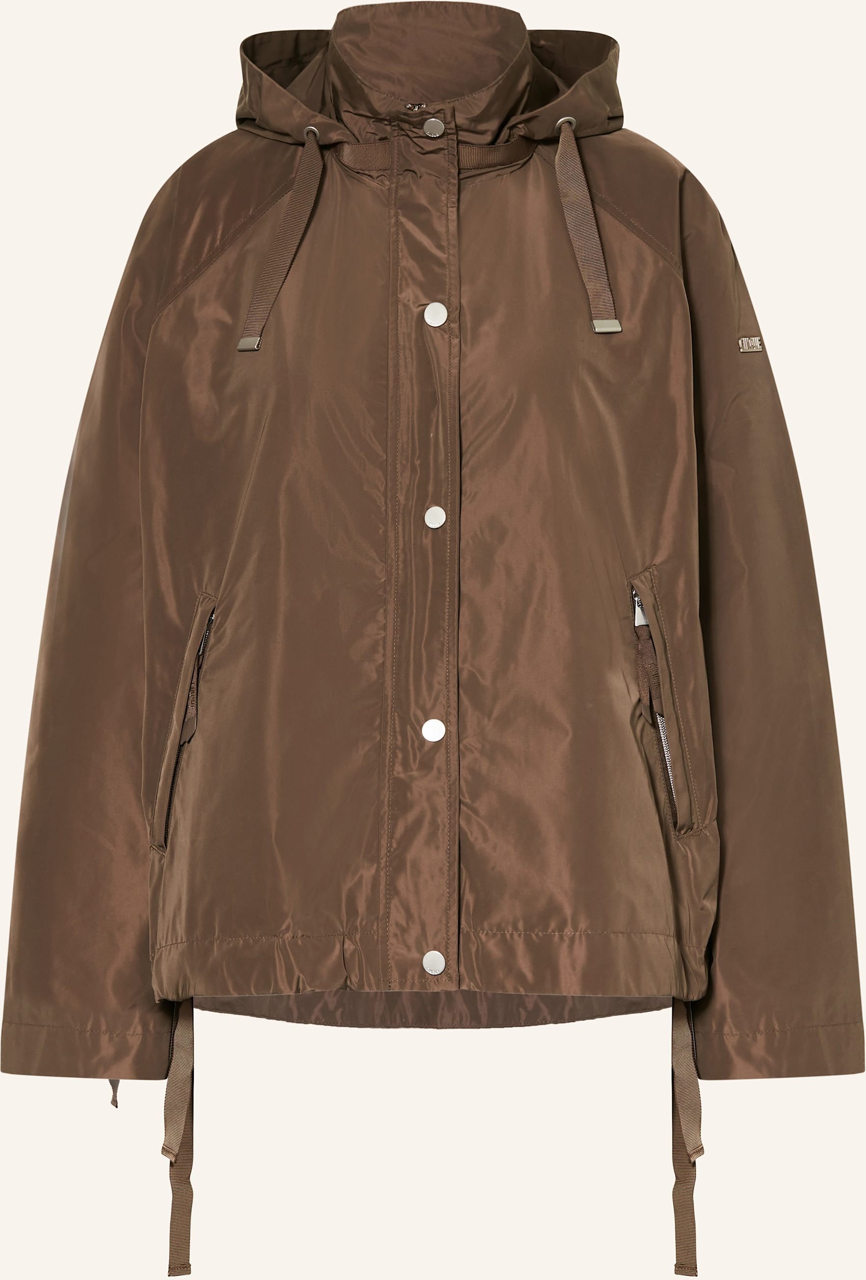 Cinque Jacke Cicata Mit Abnehmbarer Kapuze braun