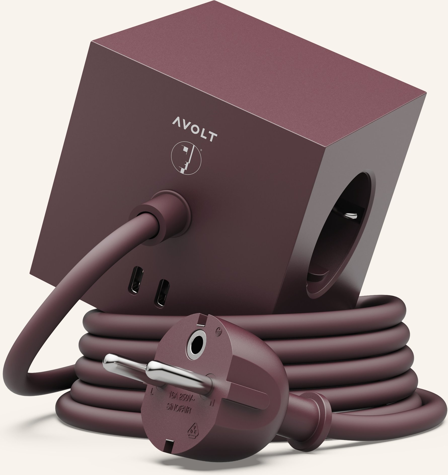 Avolt Steckdosenleiste Square 1 rot