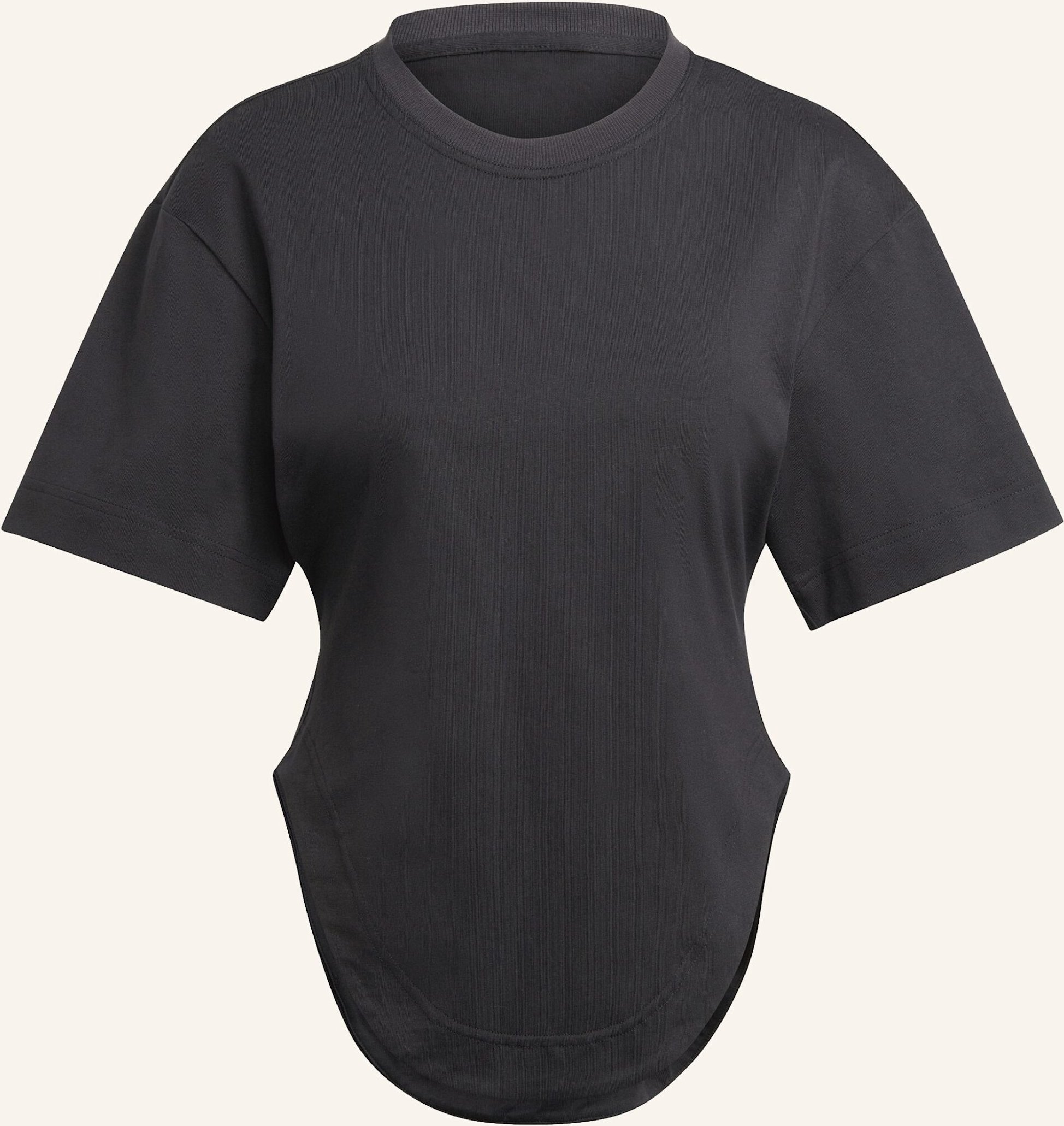 Adidas By Stella Mccartney Adidas By Stella Mccartney Sportswear Curved Hem T-Shirt schwarz