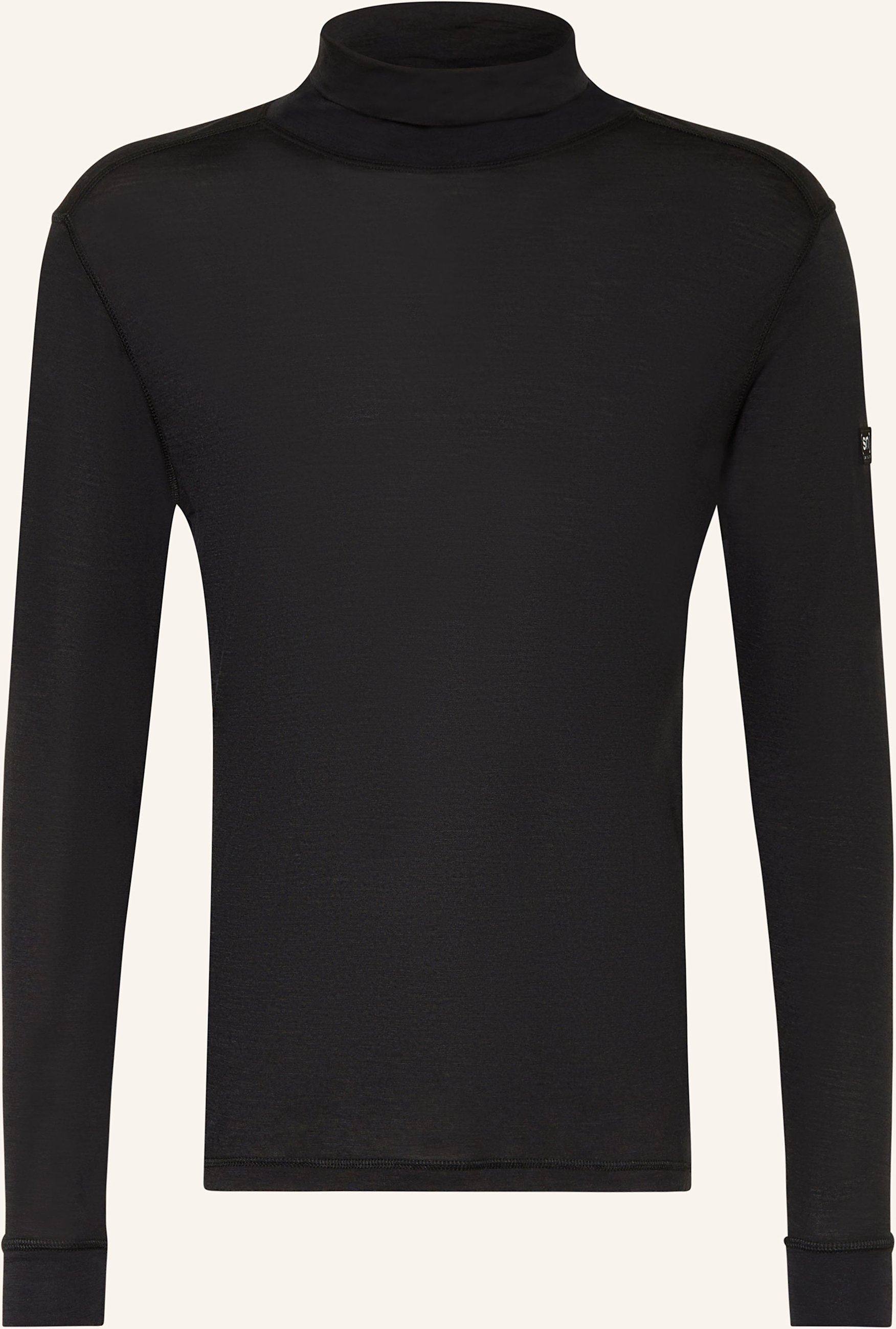 Thumbnail - Super.Natural Longsleeve Skiing Roll Neck schwarz