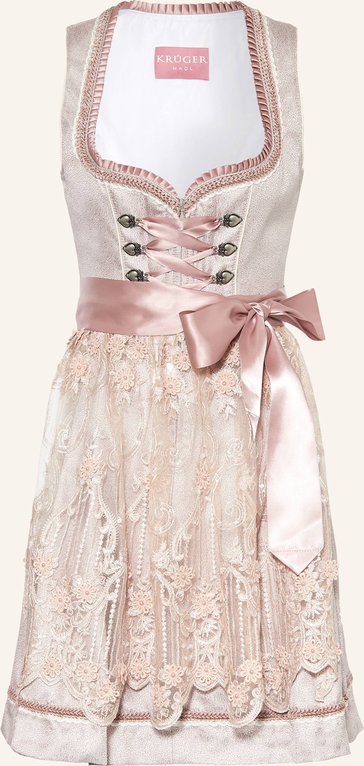 Thumbnail - Krüger Dirndl Marielena Mit Schmucksteinen Und Spitze rosa