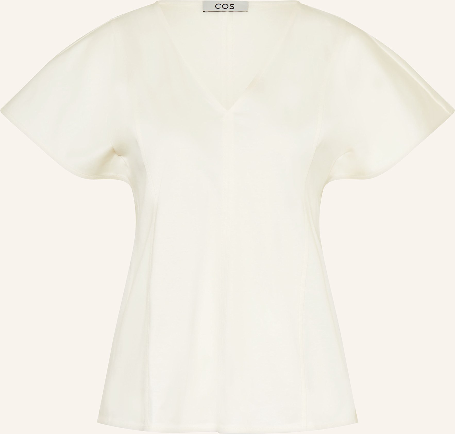 Cos T-Shirt Mit Volants weiss