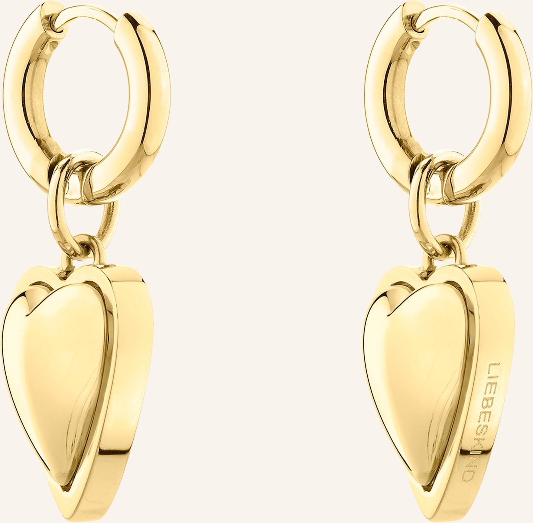 Liebeskind Creolen Aus Edelstahl gold