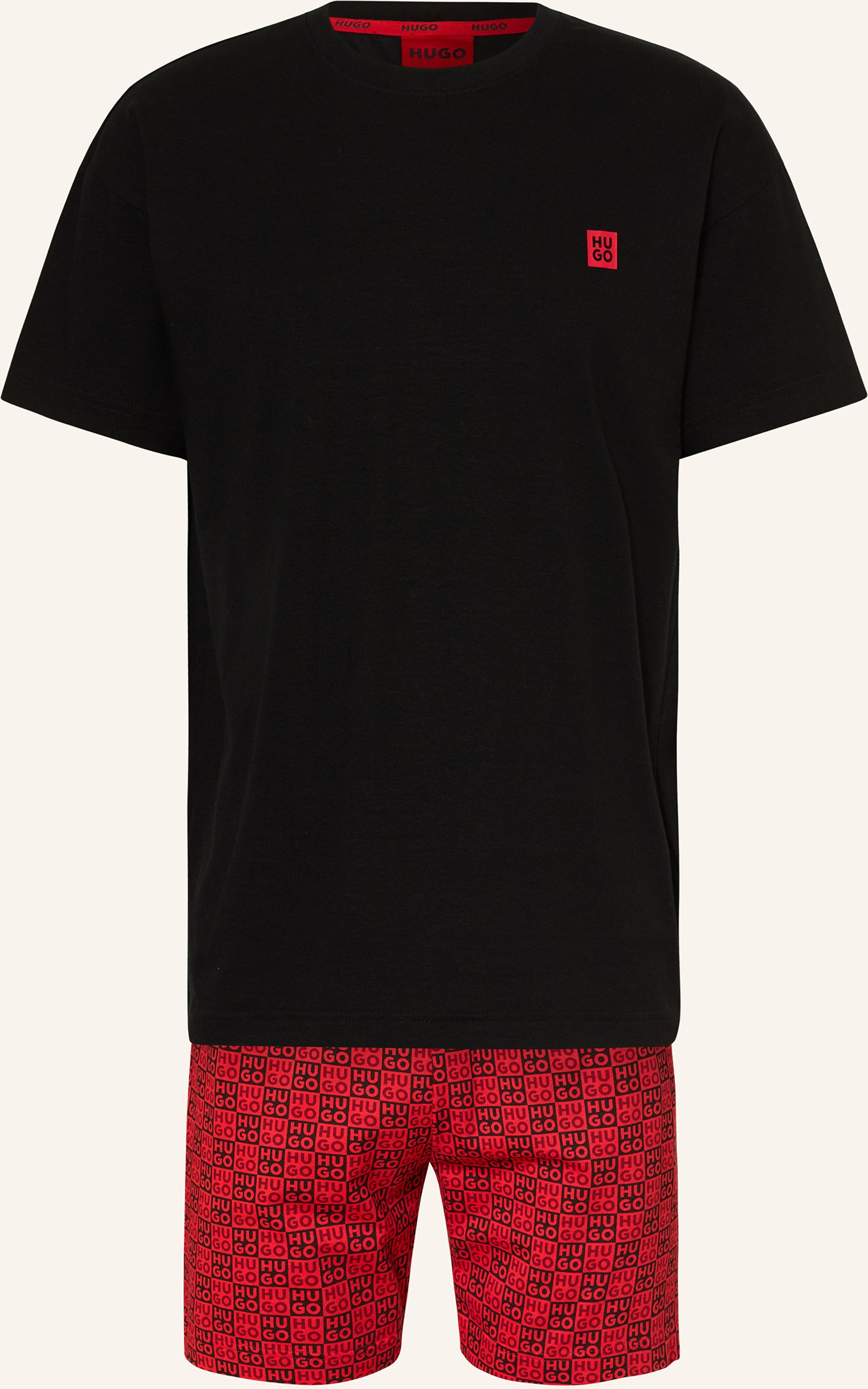 Hugo Shorty-Schlafanzug Aaron rot