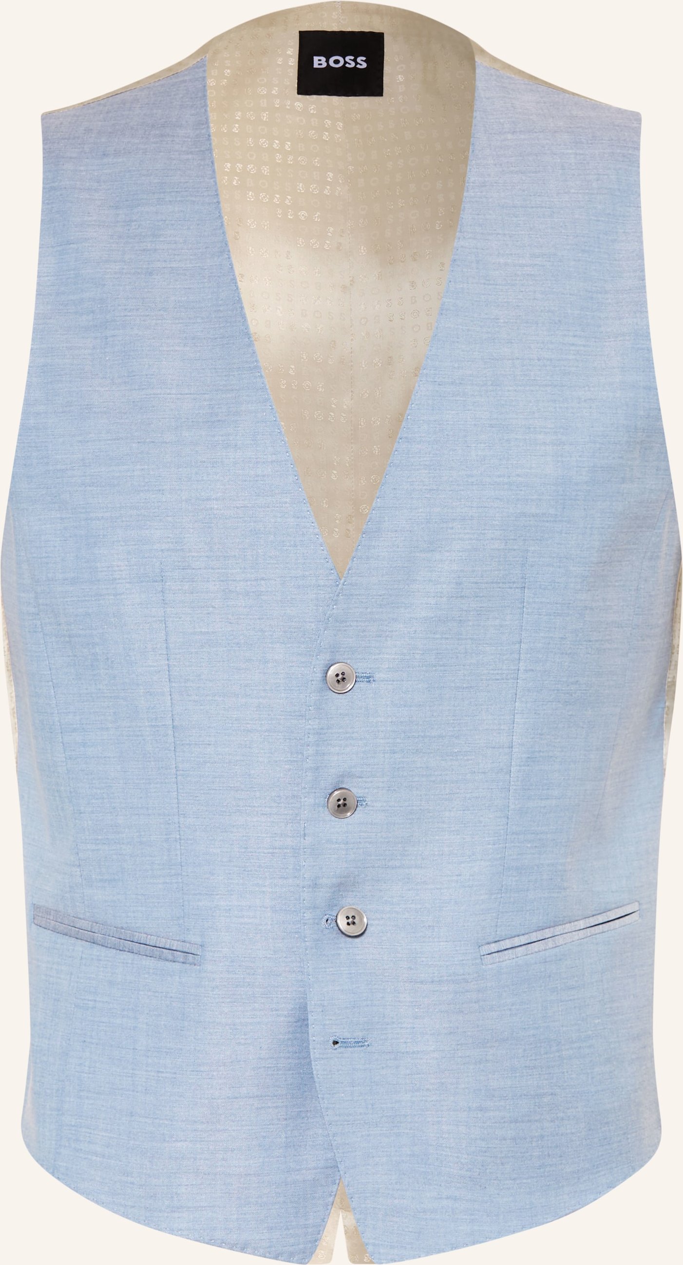 Boss Anzugweste Huge Slim Fit blau