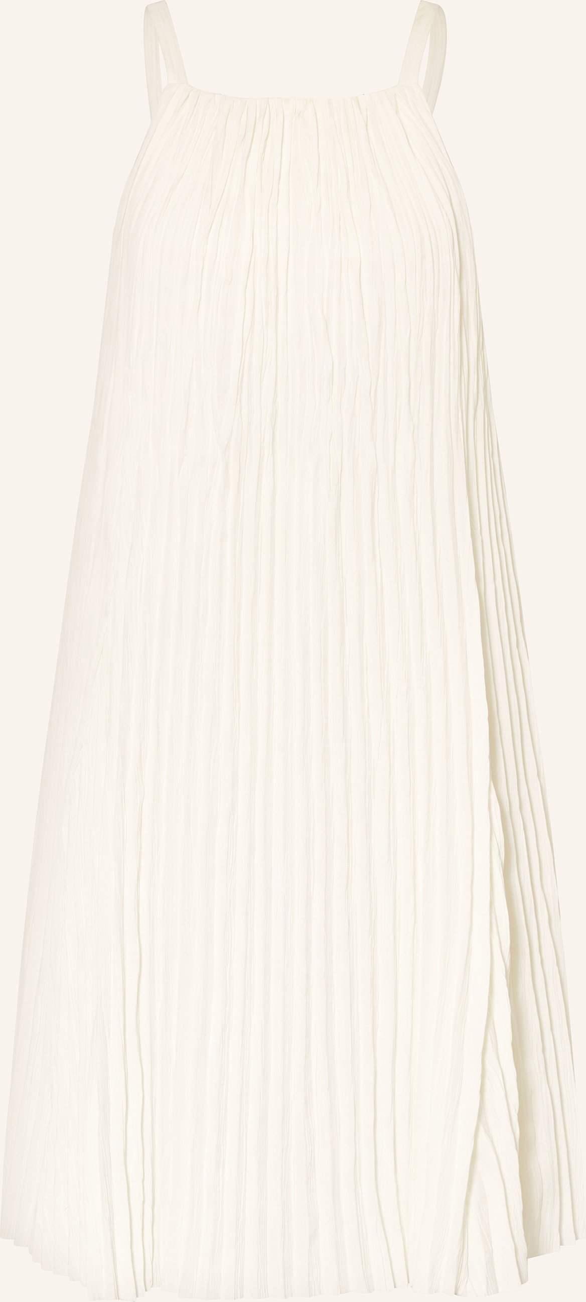 Vince Kleid Mit Plissees weiss