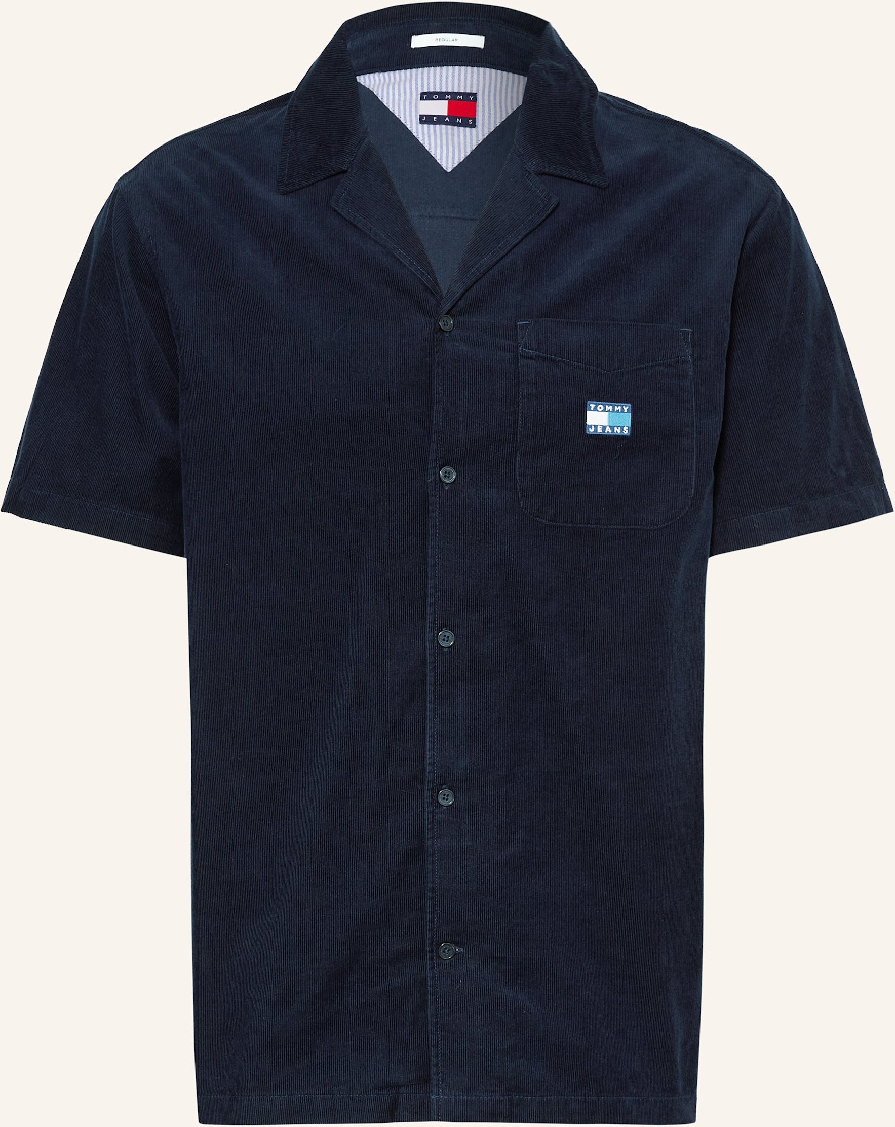 Thumbnail - Tommy Jeans Cordhemd Comfort Fit blau